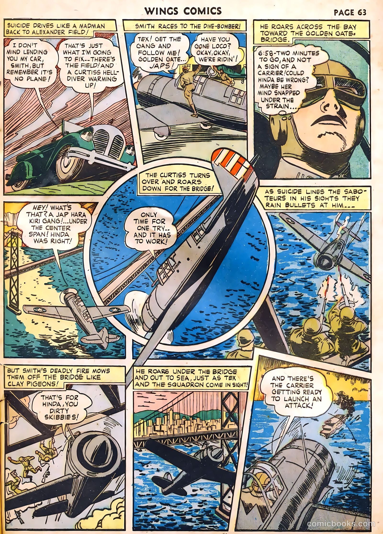 Wings Comics #22 (1942) — page 65 of 68