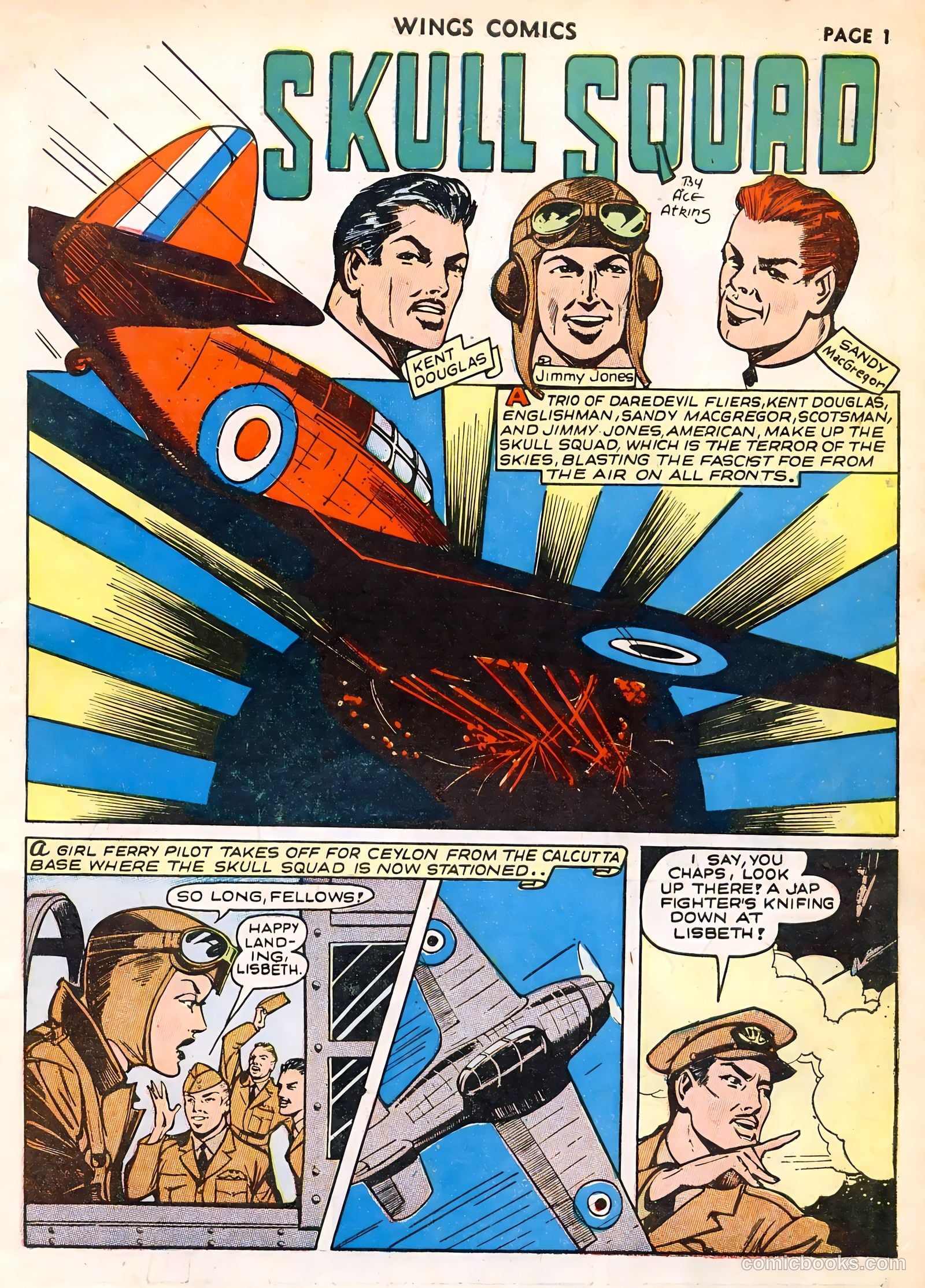 Wings Comics #23 (1942) — page 3 of 68
