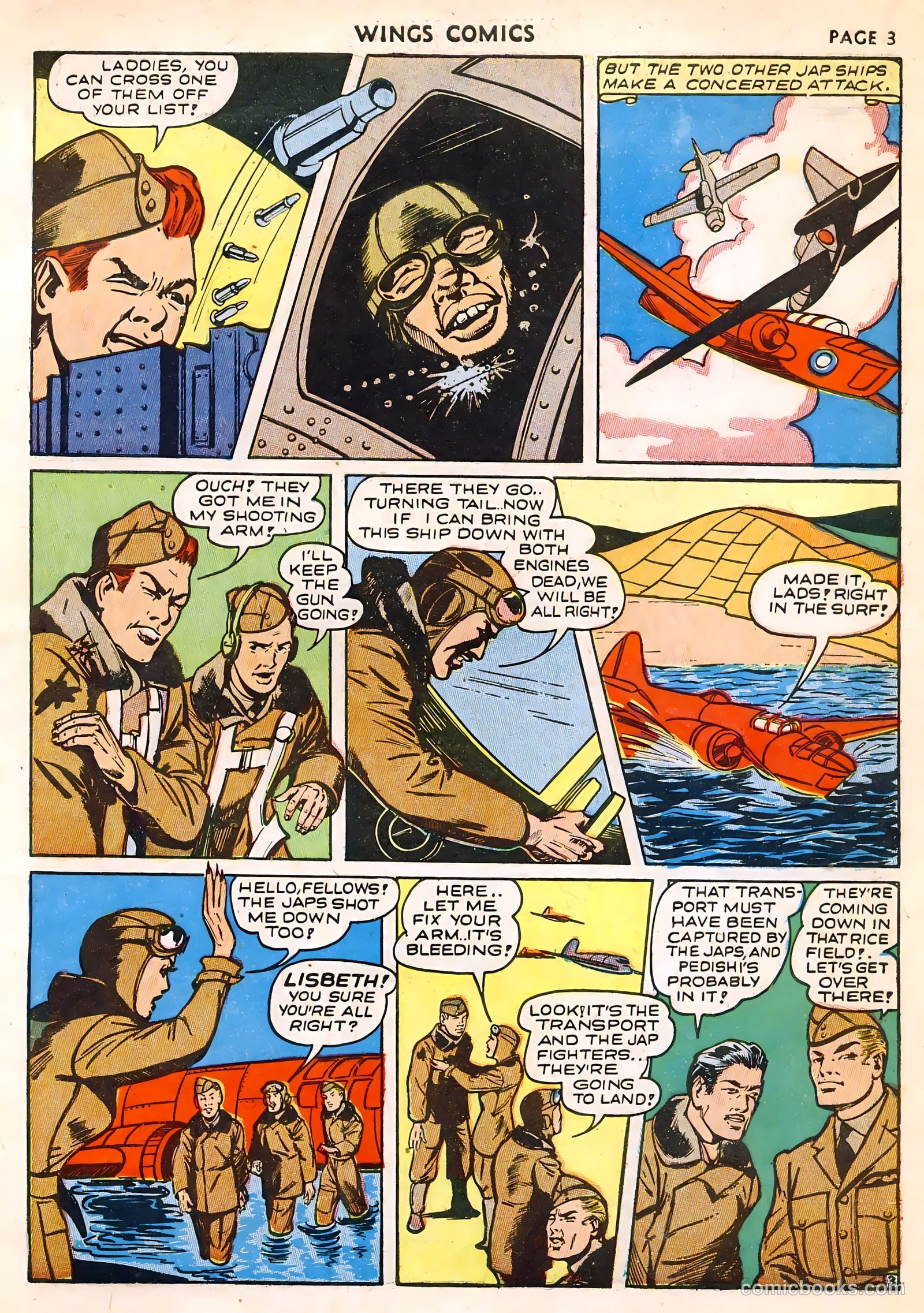 Wings Comics #23 (1942) — page 5 of 68