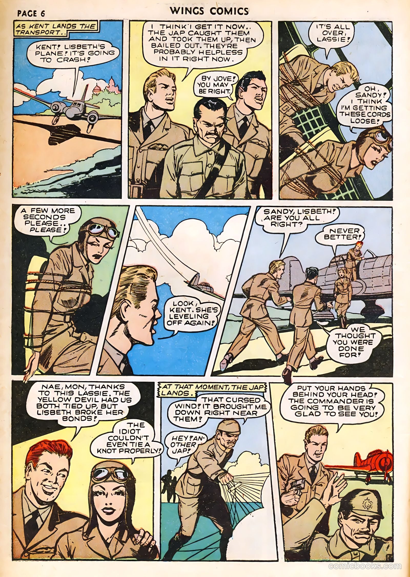 Wings Comics #23 (1942) — page 8 of 68