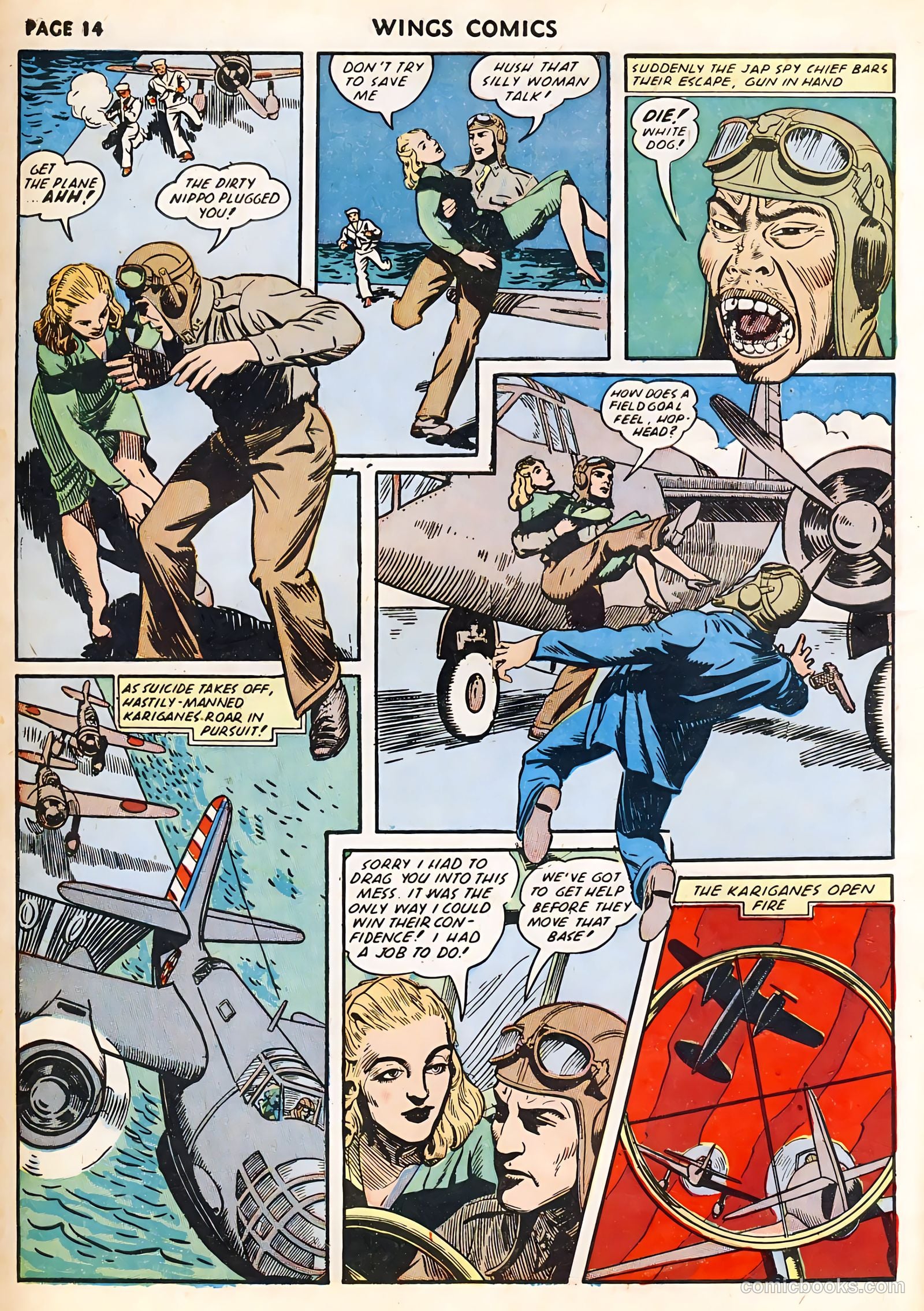 Wings Comics #23 (1942) — page 16 of 68