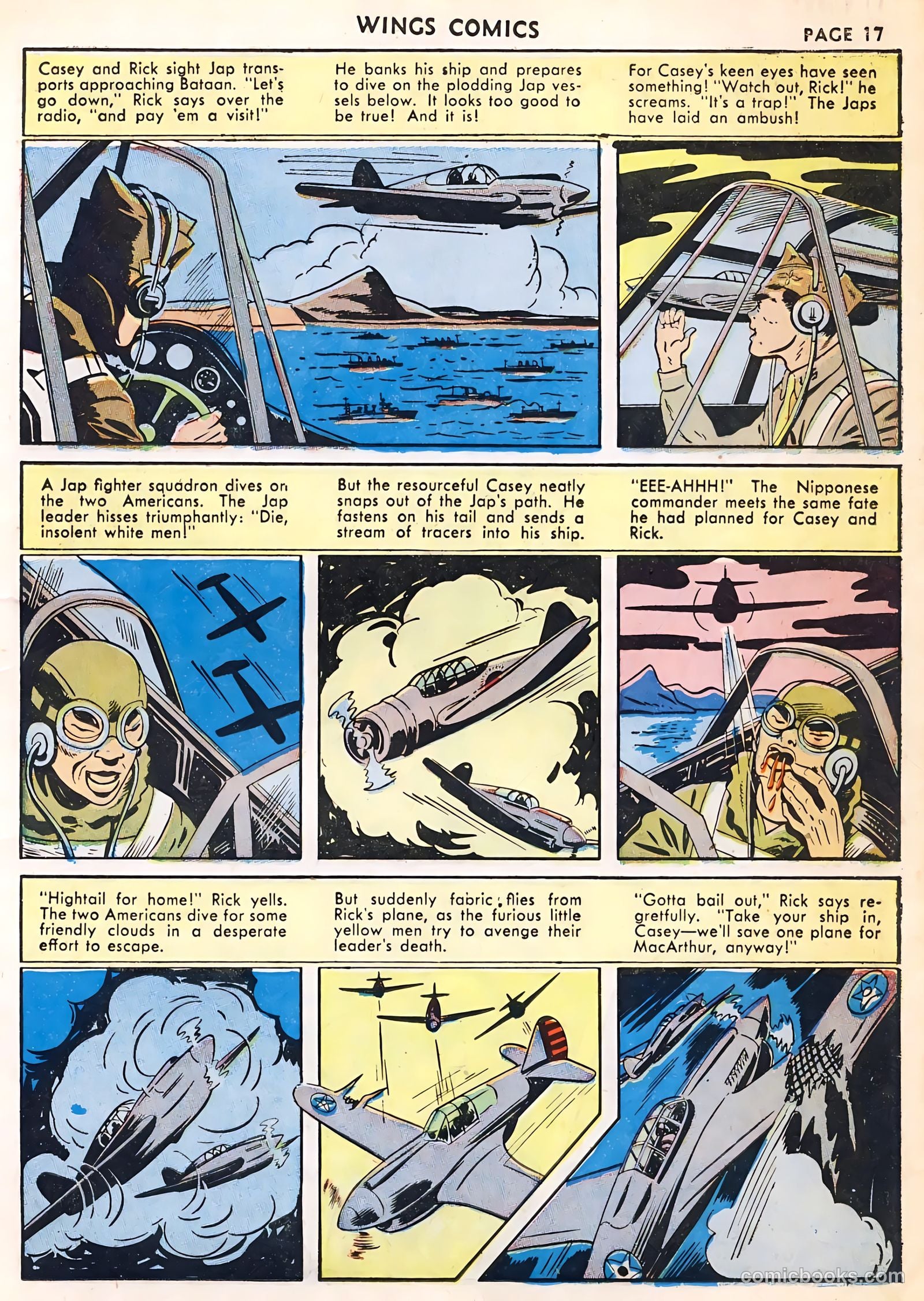 Wings Comics #23 (1942) — page 19 of 68