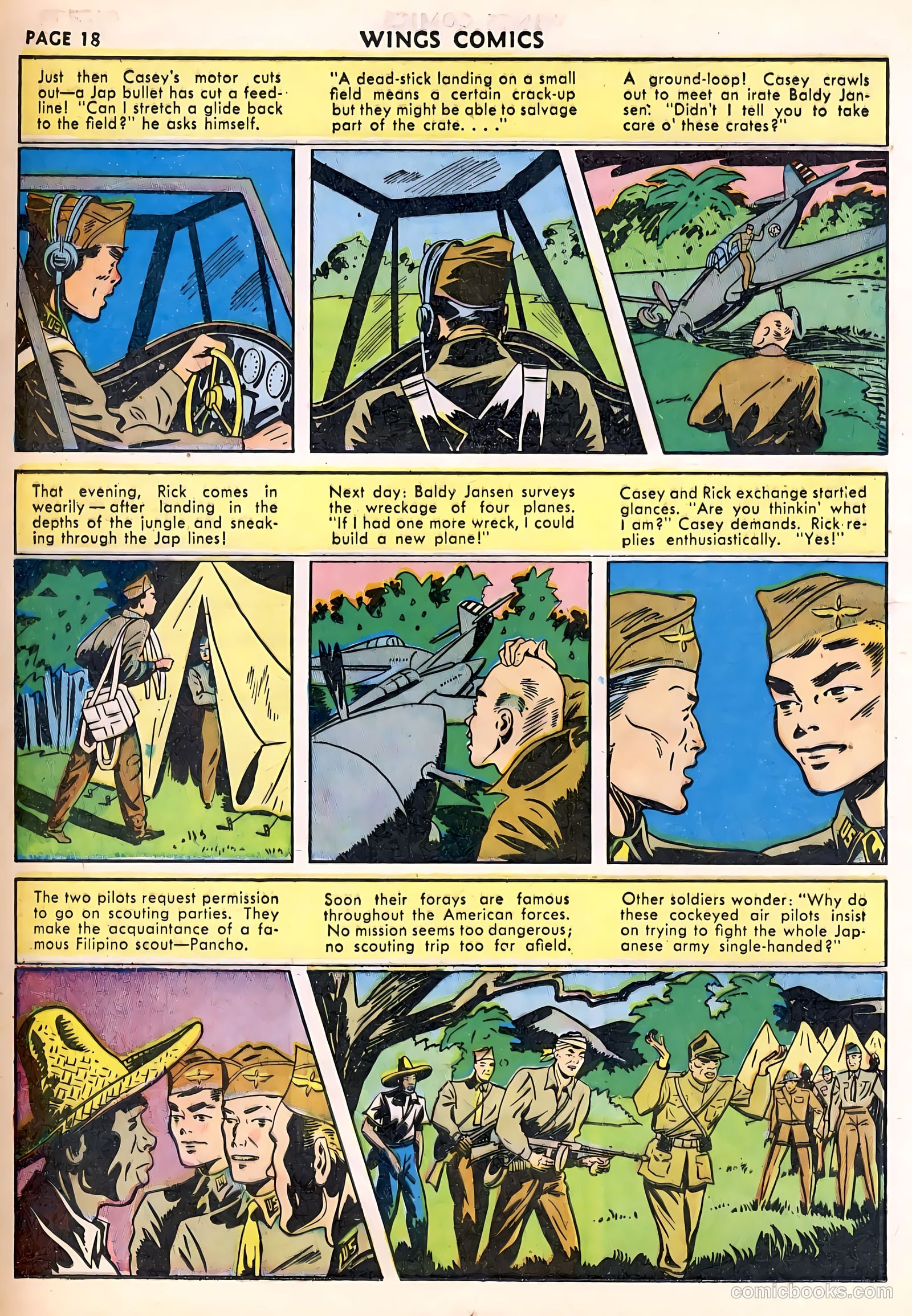 Wings Comics #23 (1942) — page 20 of 68