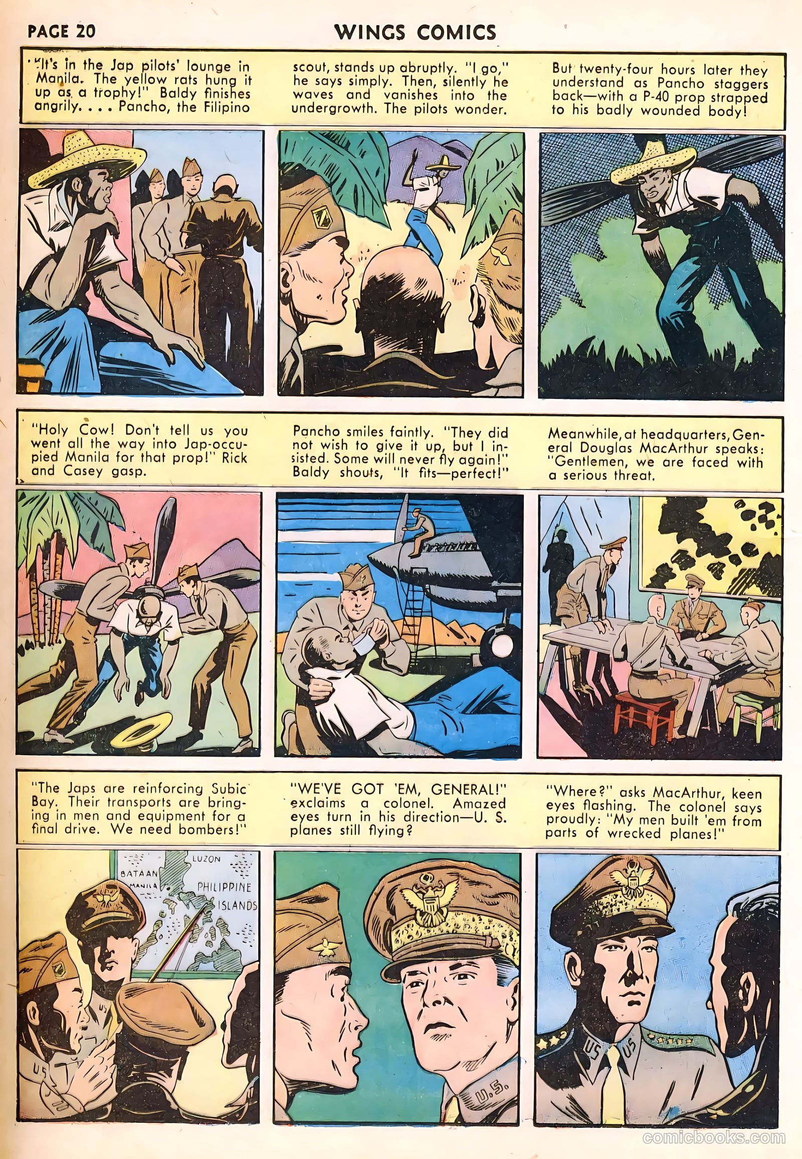 Wings Comics #23 (1942) — page 22 of 68