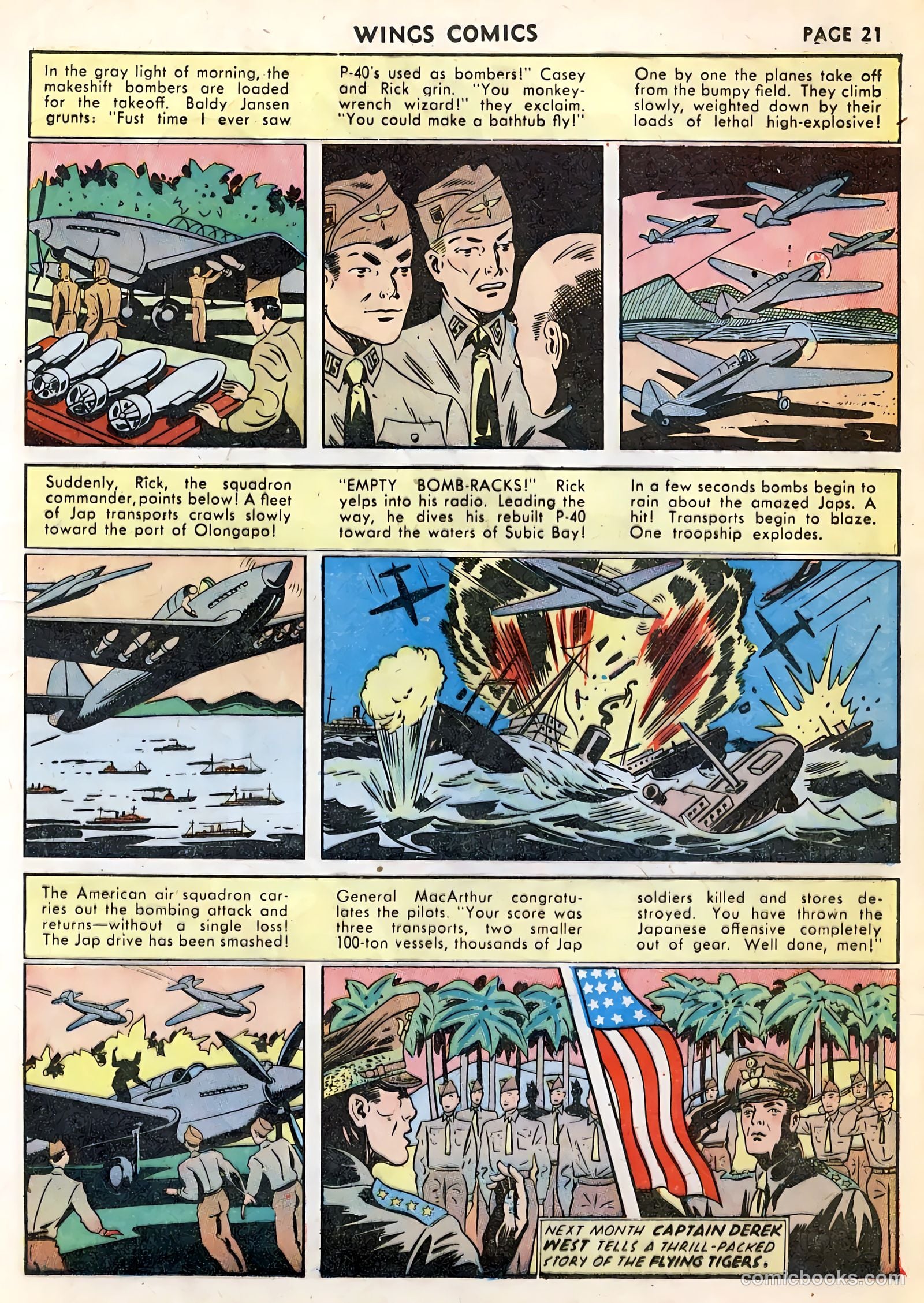 Wings Comics #23 (1942) — page 23 of 68