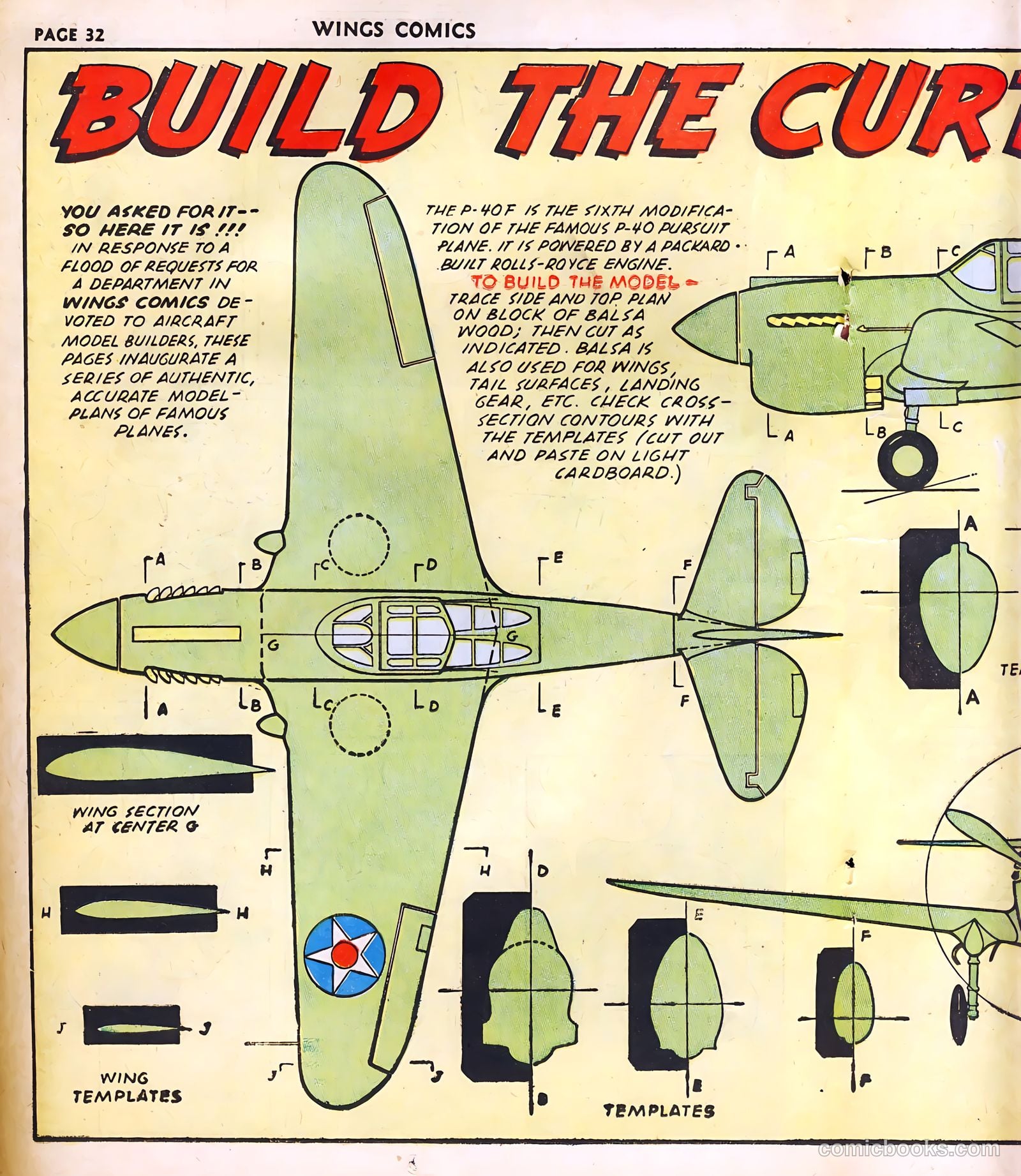 Wings Comics #23 (1942) — page 34 of 68