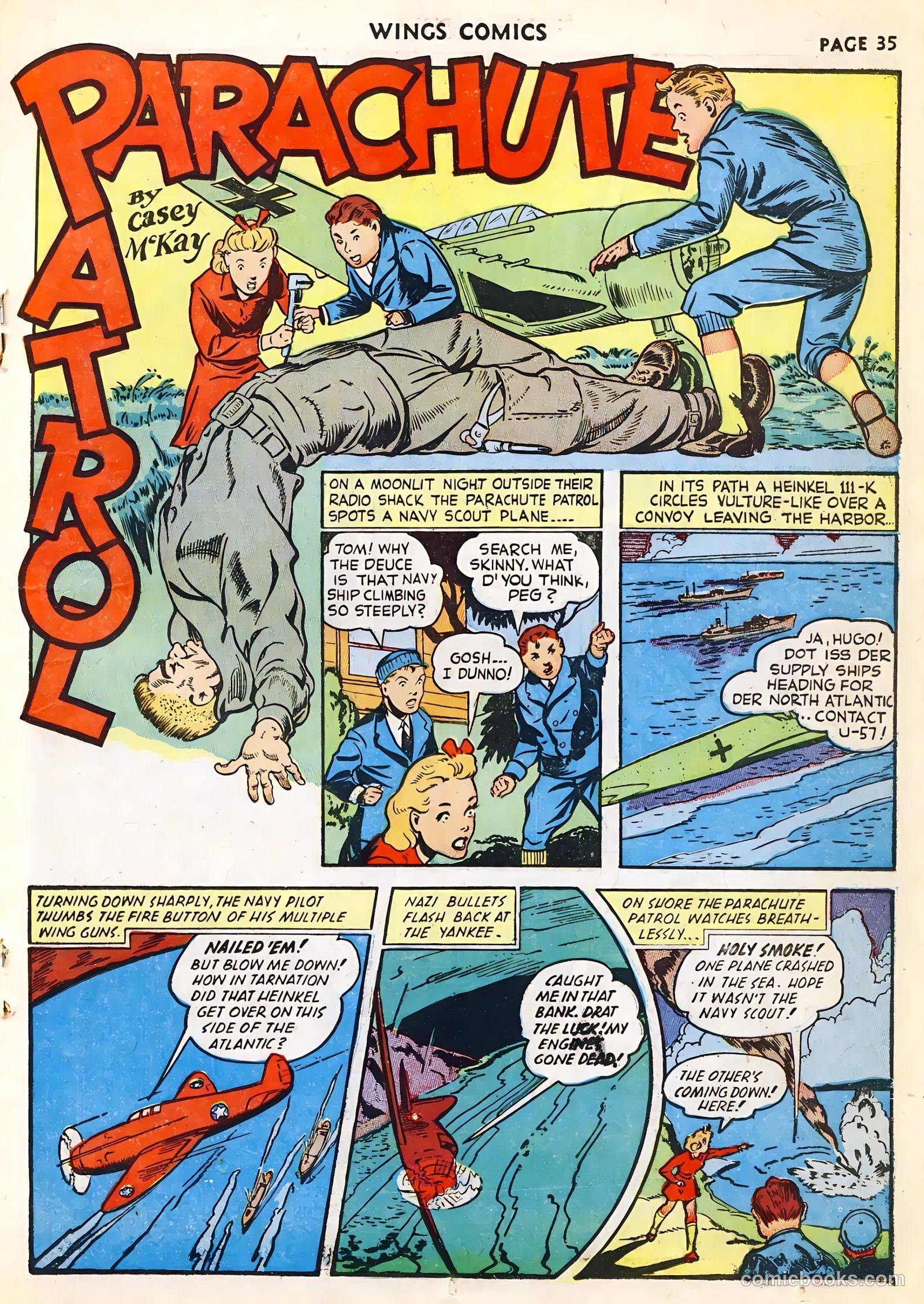 Wings Comics #23 (1942) — page 37 of 68