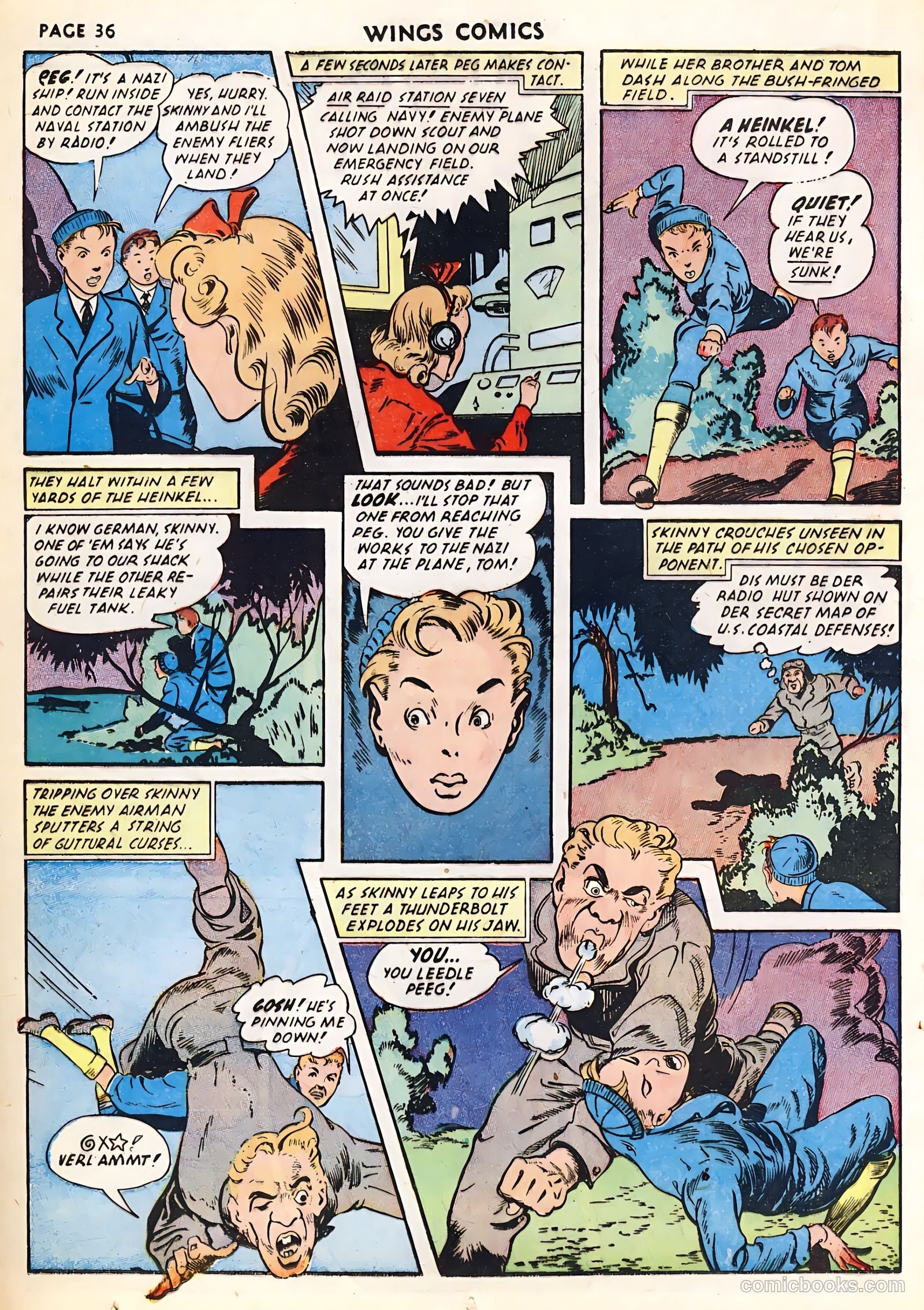 Wings Comics #23 (1942) — page 38 of 68