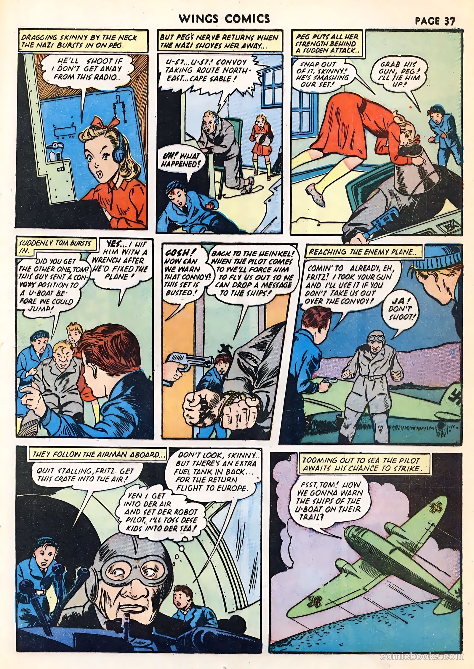 Wings Comics #23 (1942) — page 39 of 68