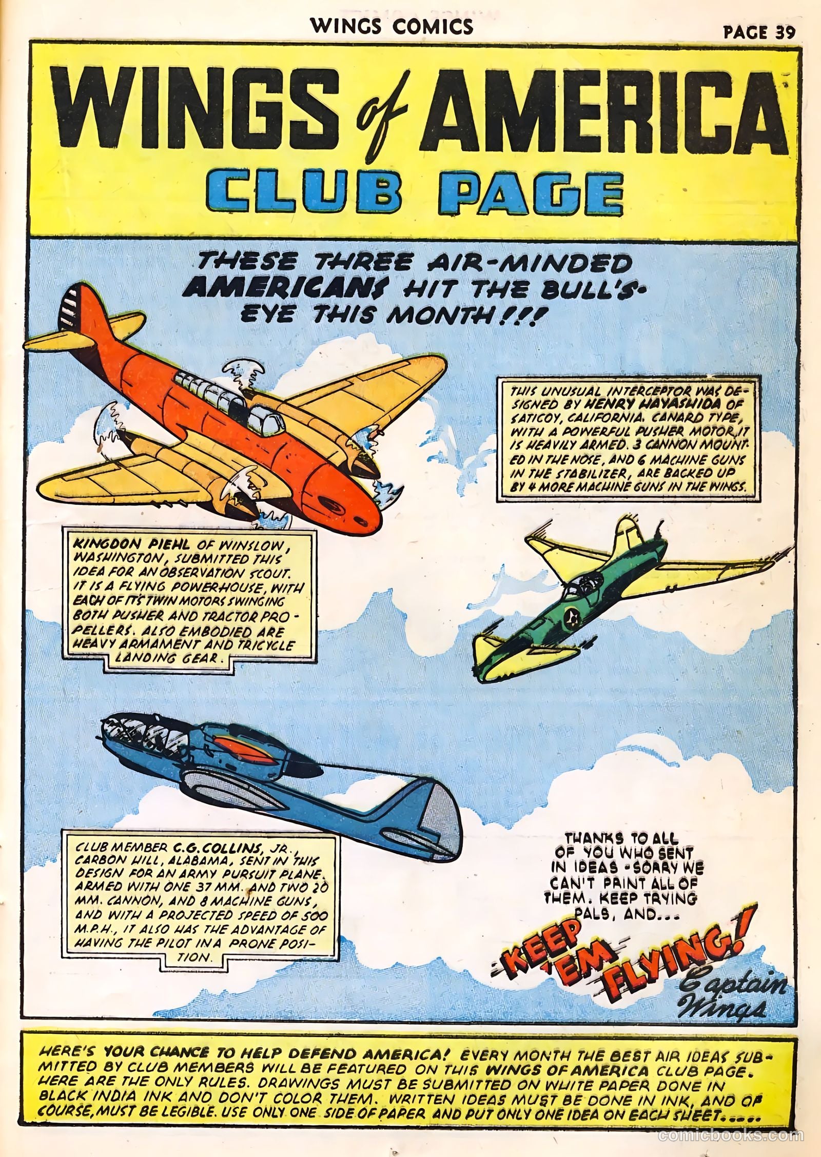 Wings Comics #23 (1942) — page 41 of 68