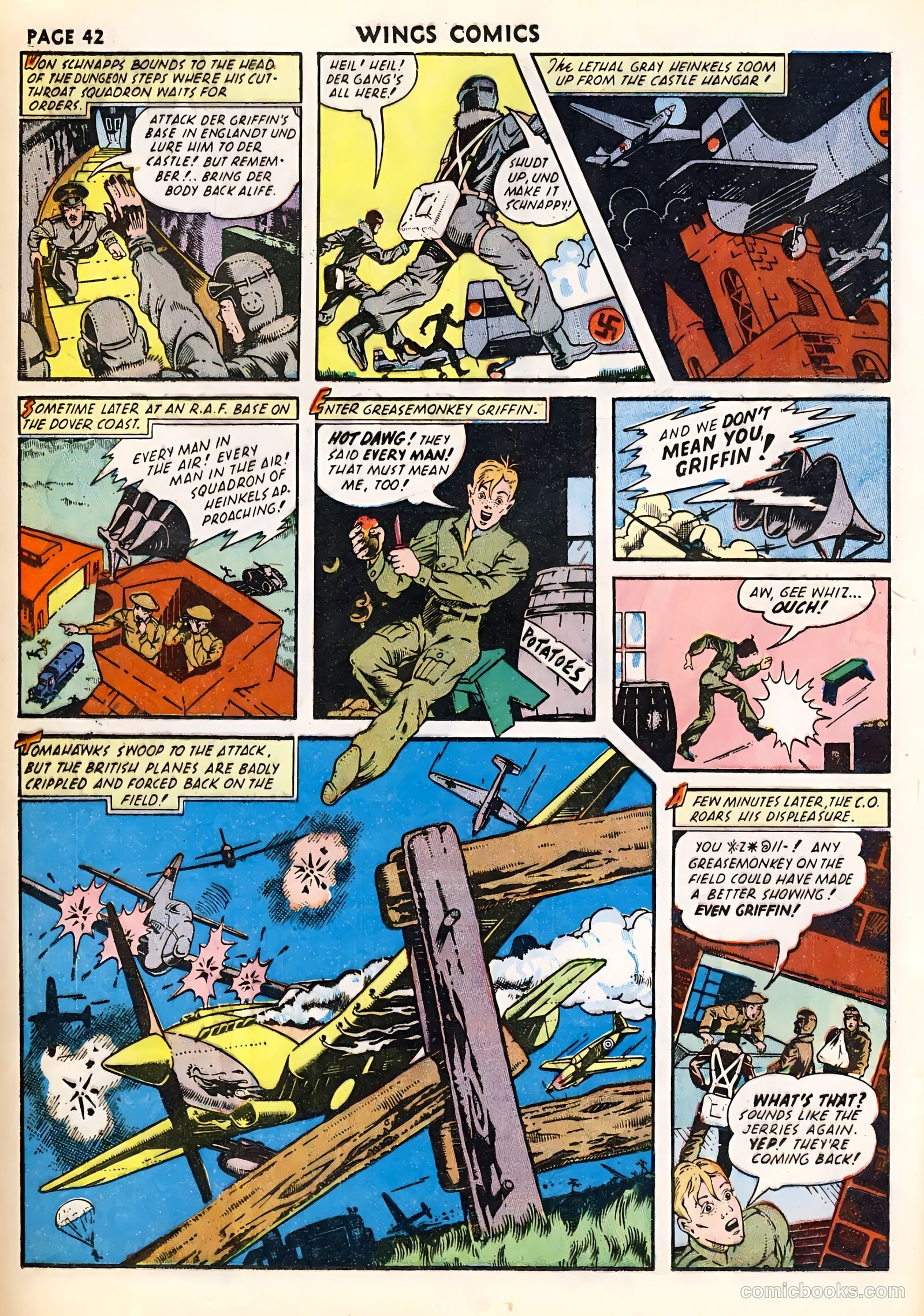 Wings Comics #23 (1942) — page 44 of 68