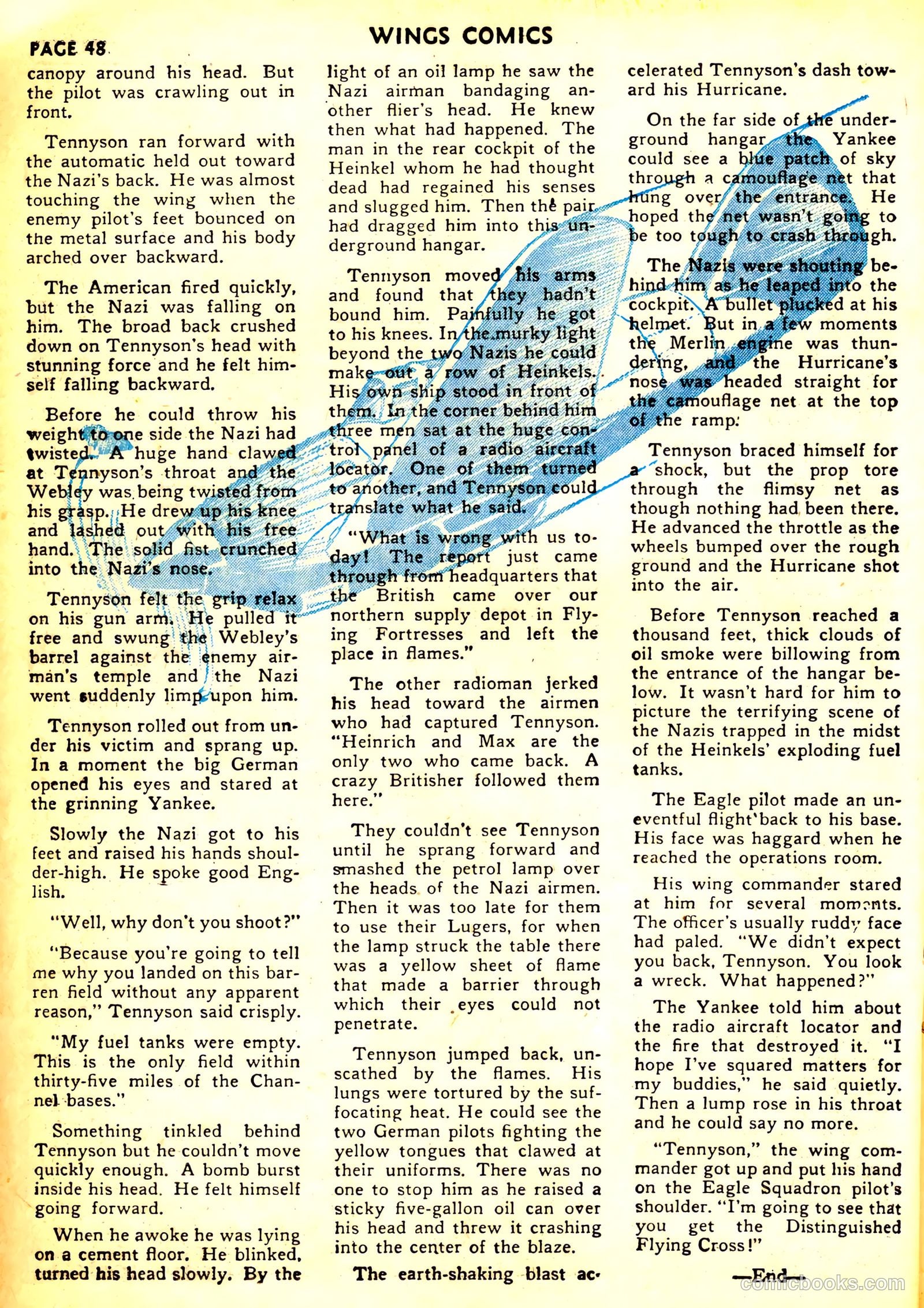 Wings Comics #23 (1942) — page 50 of 68