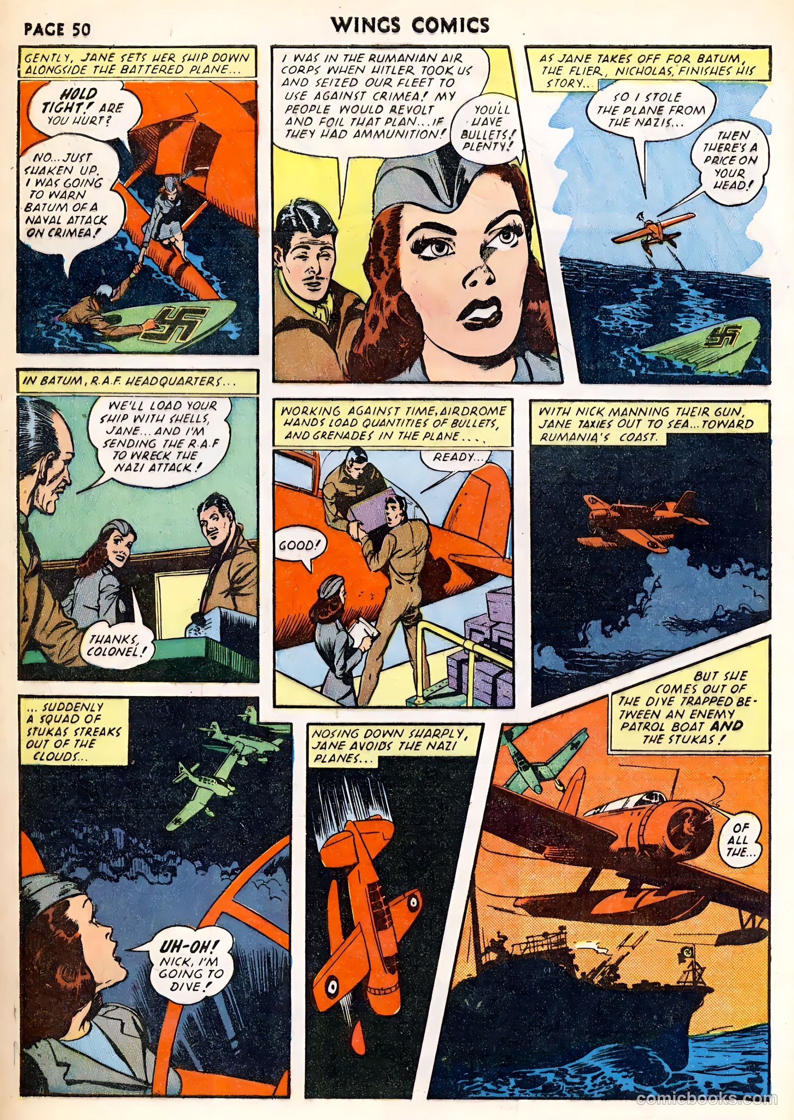 Wings Comics #23 (1942) — page 52 of 68