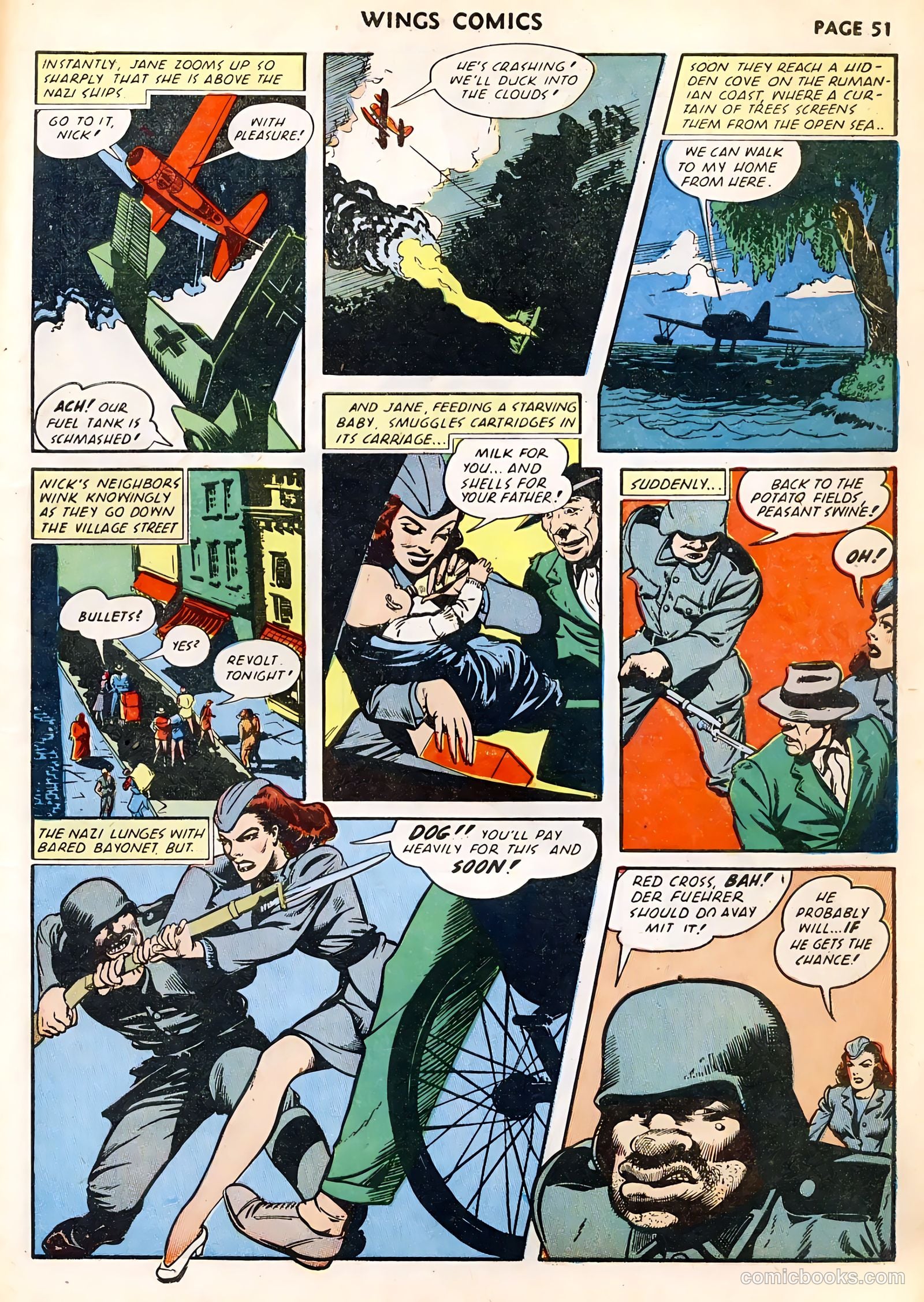Wings Comics #23 (1942) — page 53 of 68