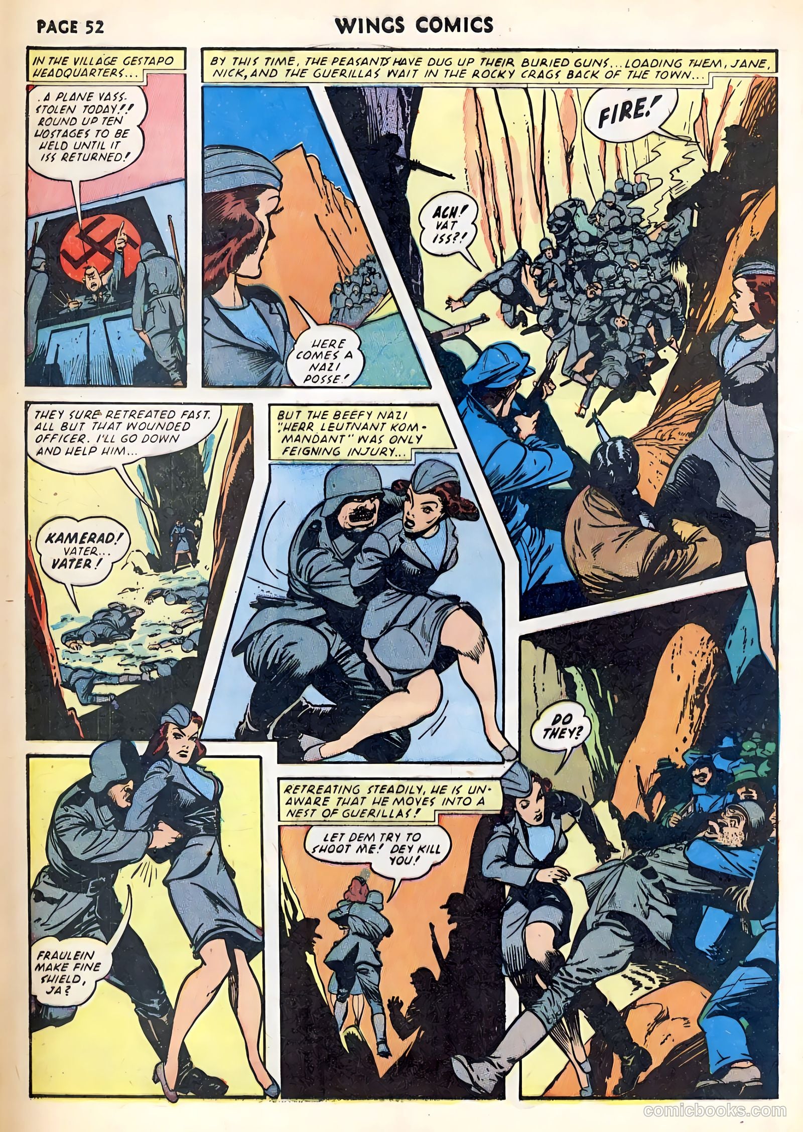 Wings Comics #23 (1942) — page 54 of 68