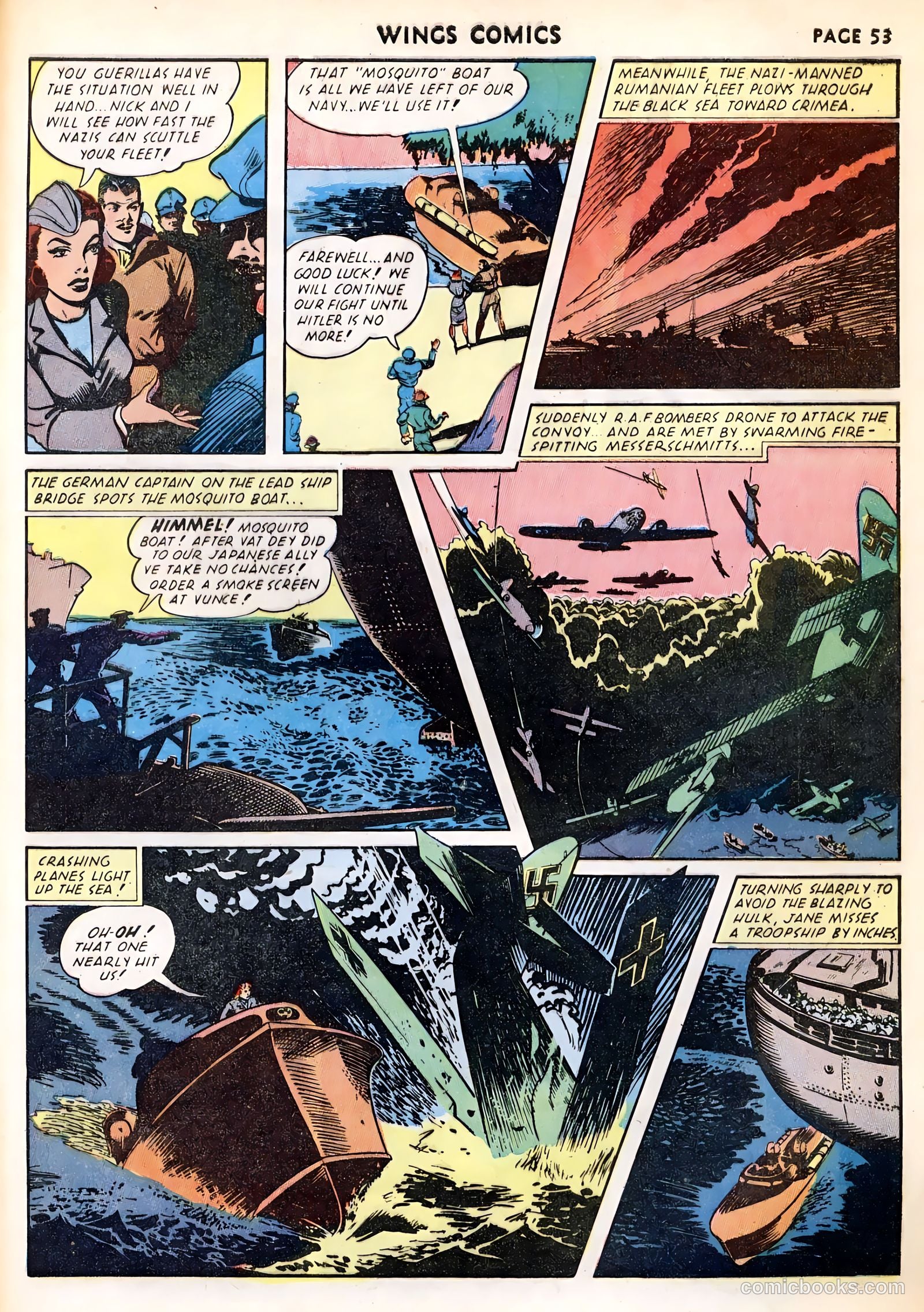 Wings Comics #23 (1942) — page 55 of 68