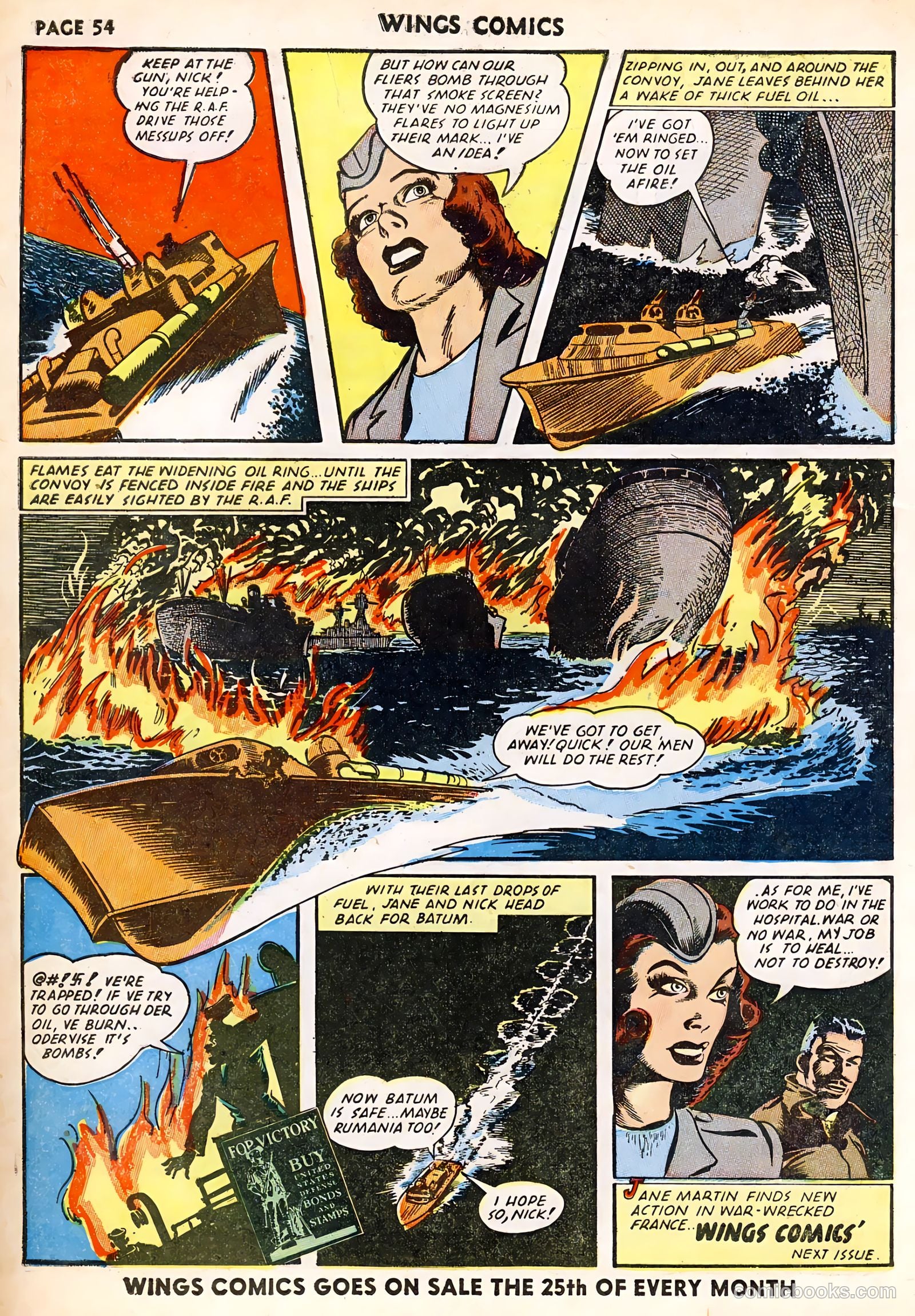 Wings Comics #23 (1942) — page 56 of 68