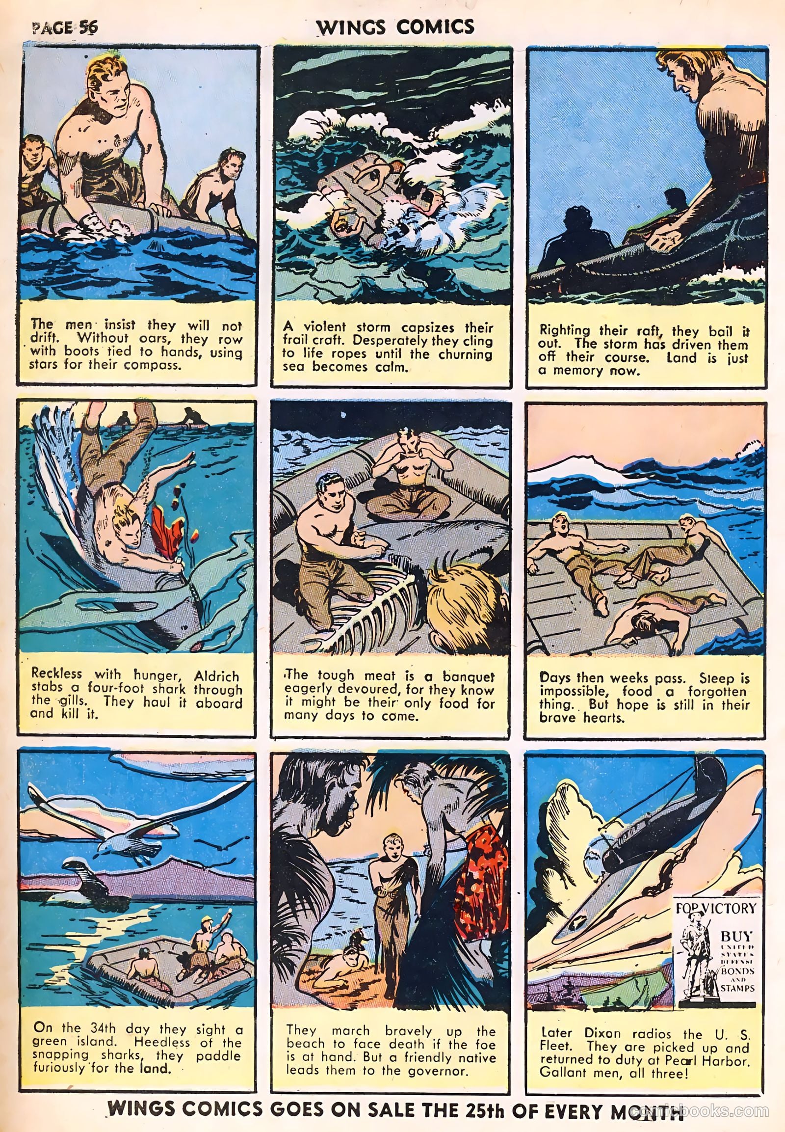 Wings Comics #23 (1942) — page 58 of 68