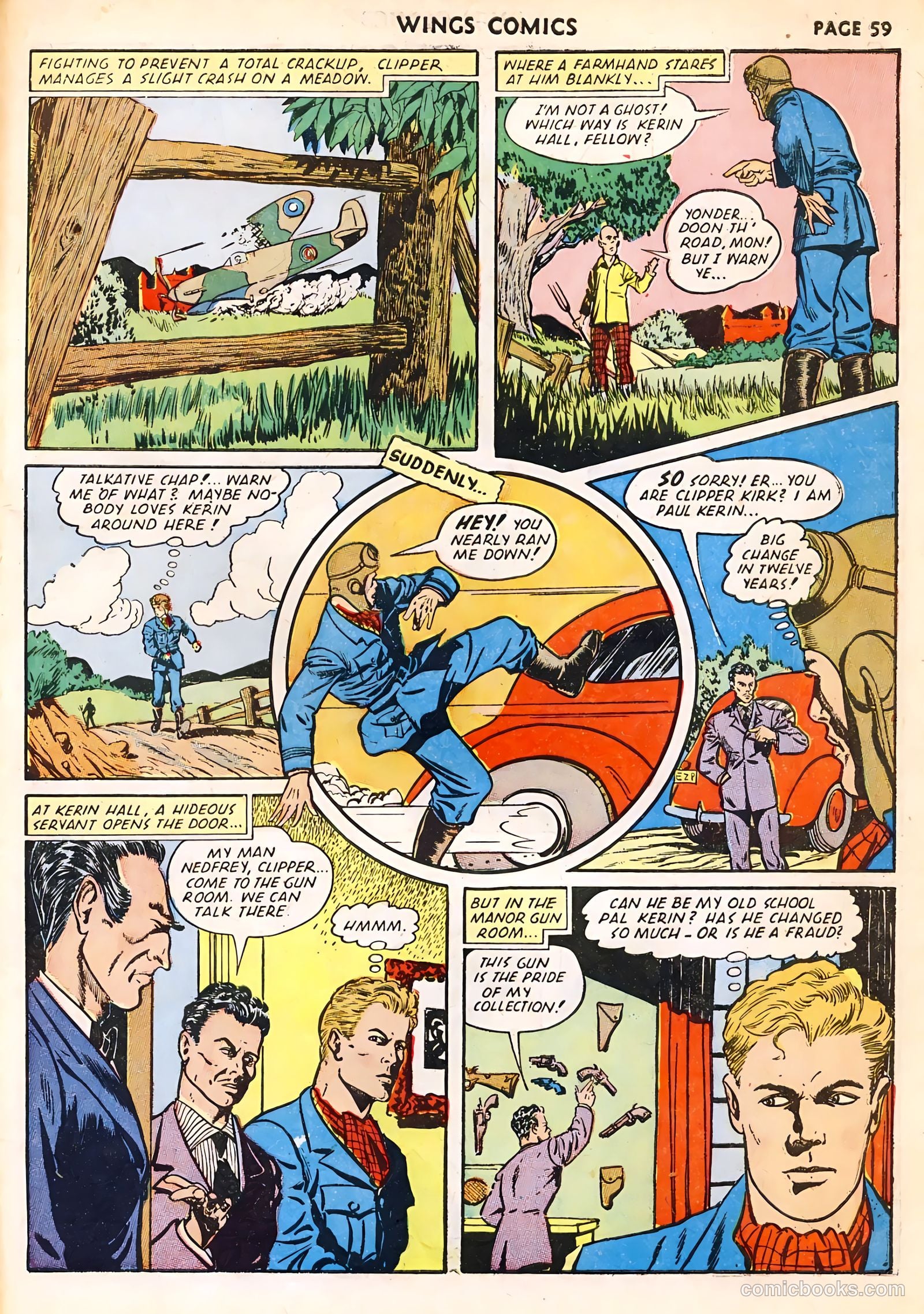 Wings Comics #23 (1942) — page 61 of 68