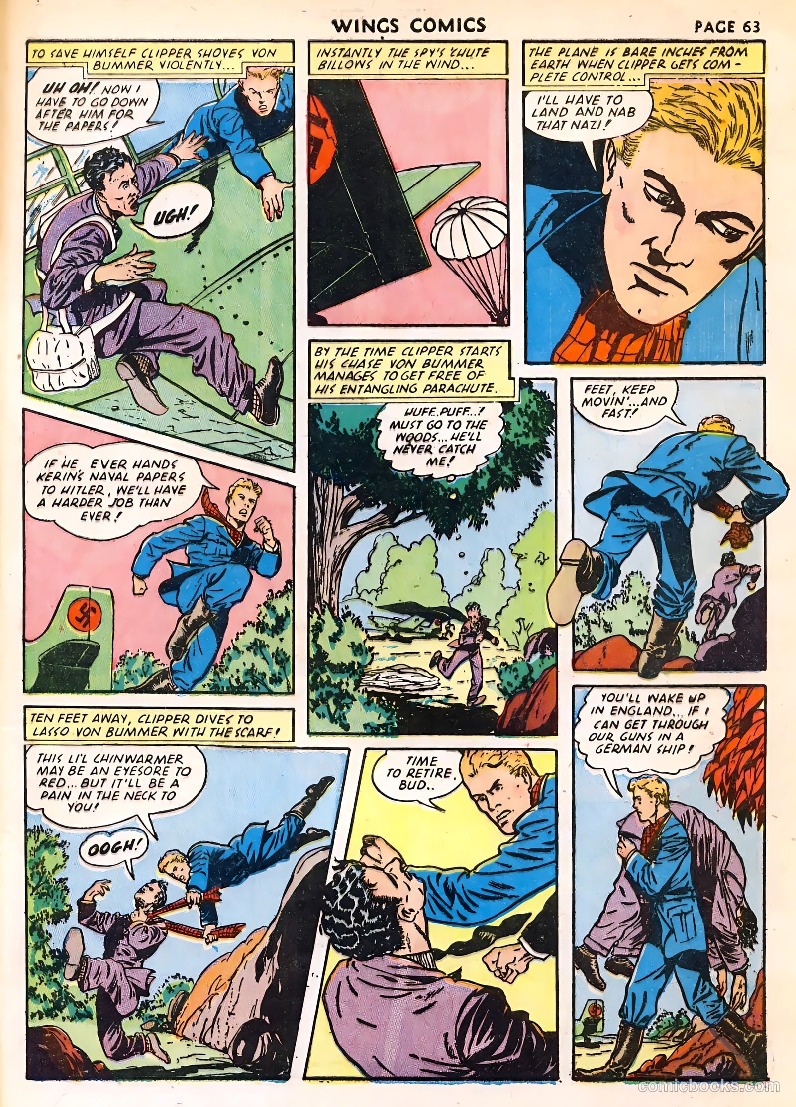 Wings Comics #23 (1942) — page 65 of 68