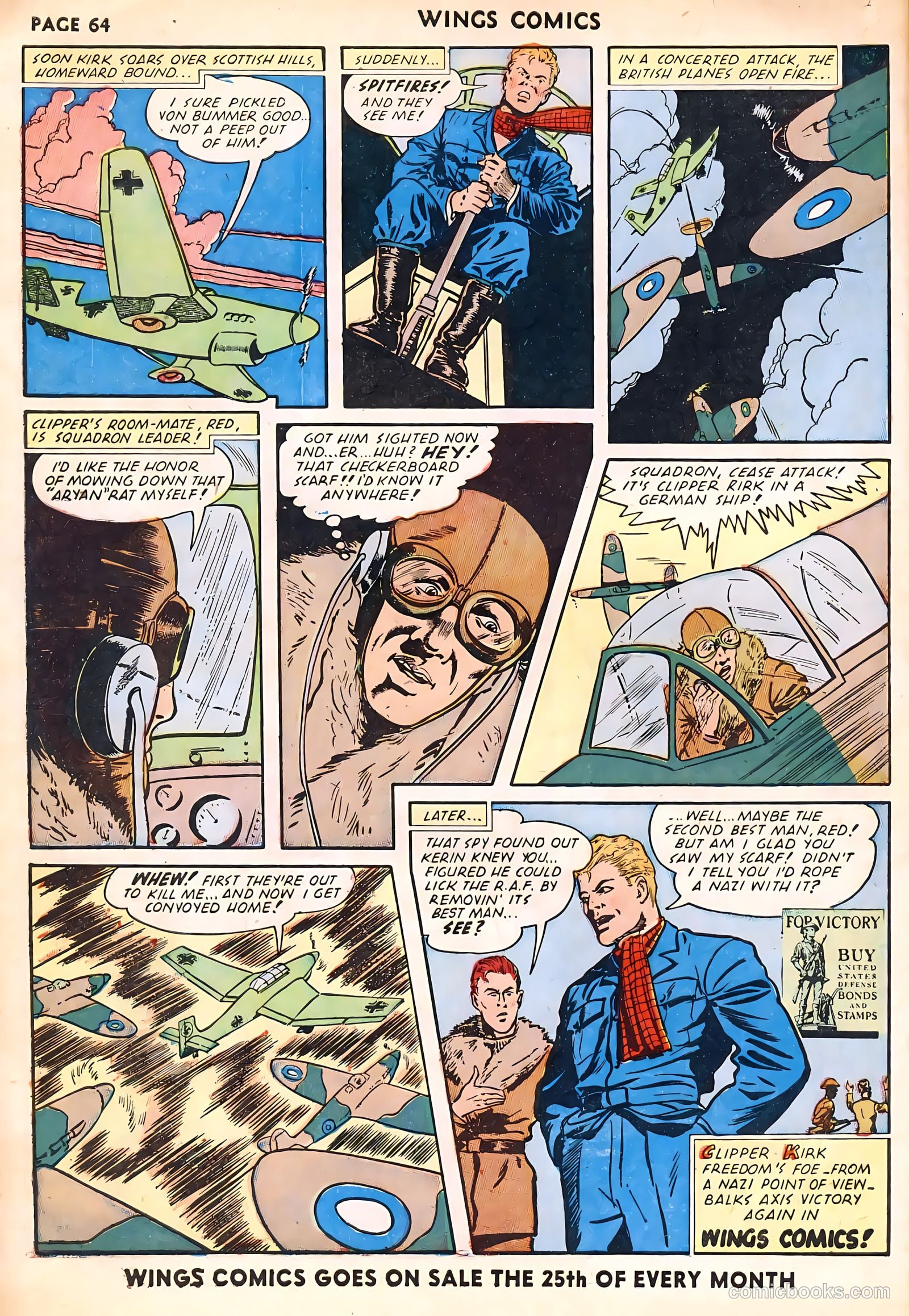Wings Comics #23 (1942) — page 66 of 68