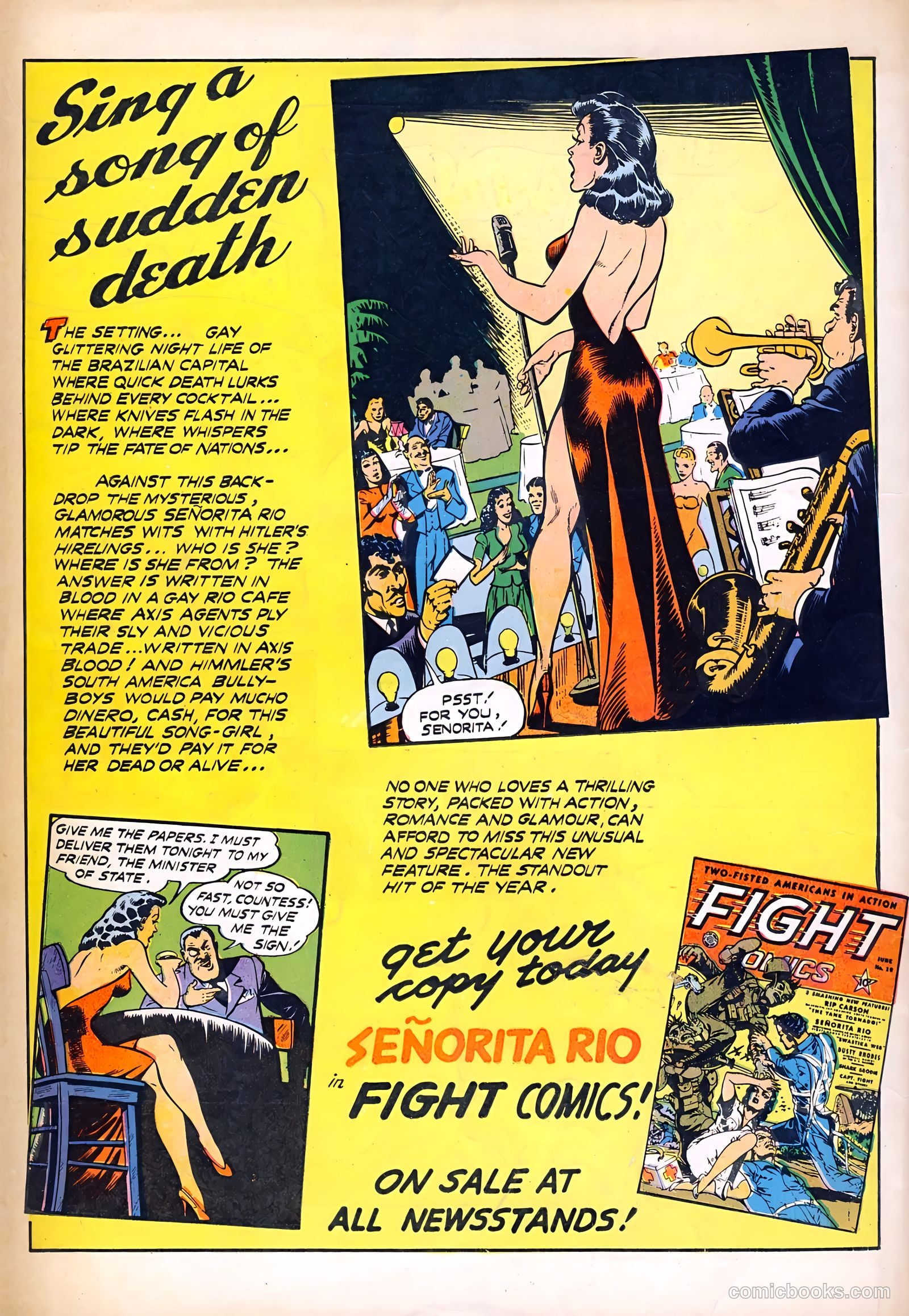 Wings Comics #23 (1942) — page 68 of 68