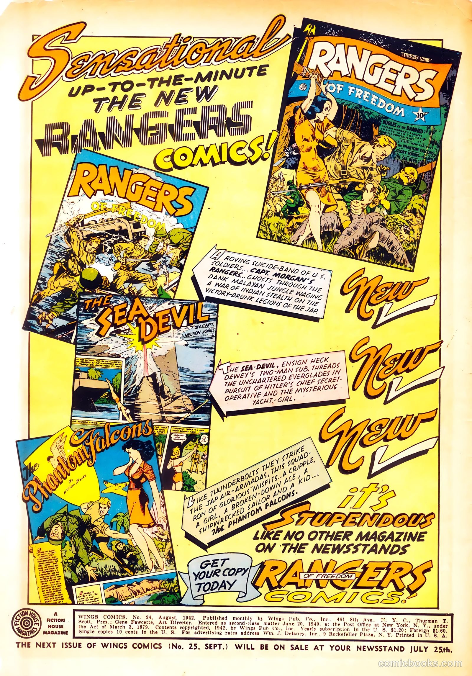 Wings Comics #24 (1942) — page 2 of 68
