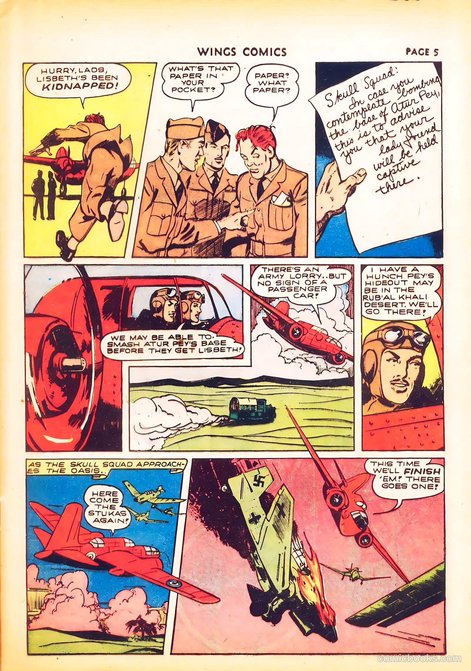 Wings Comics #24 (1942) — page 7 of 68