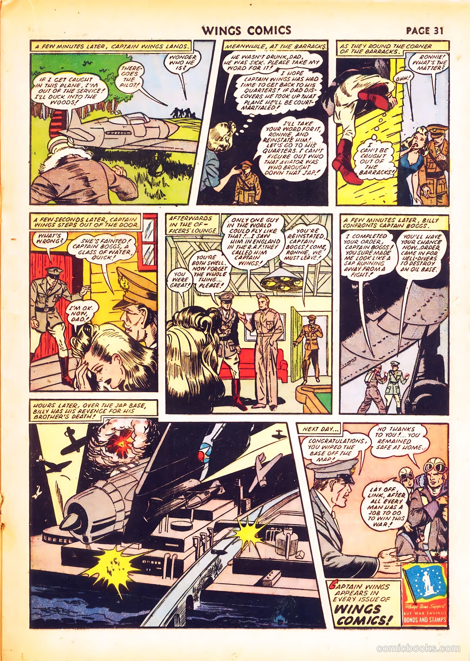 Wings Comics #24 (1942) — page 33 of 68