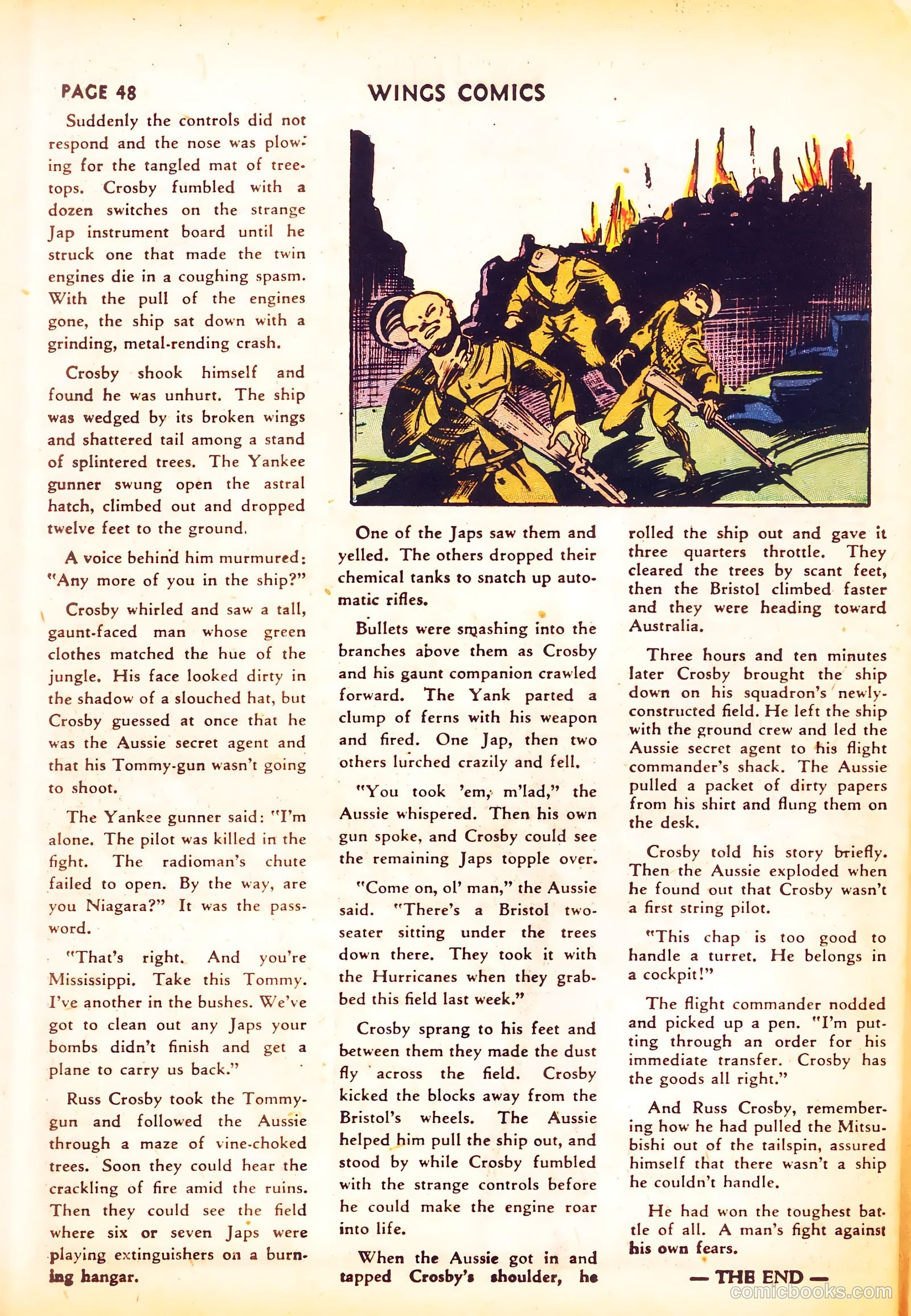 Wings Comics #24 (1942) — page 50 of 68