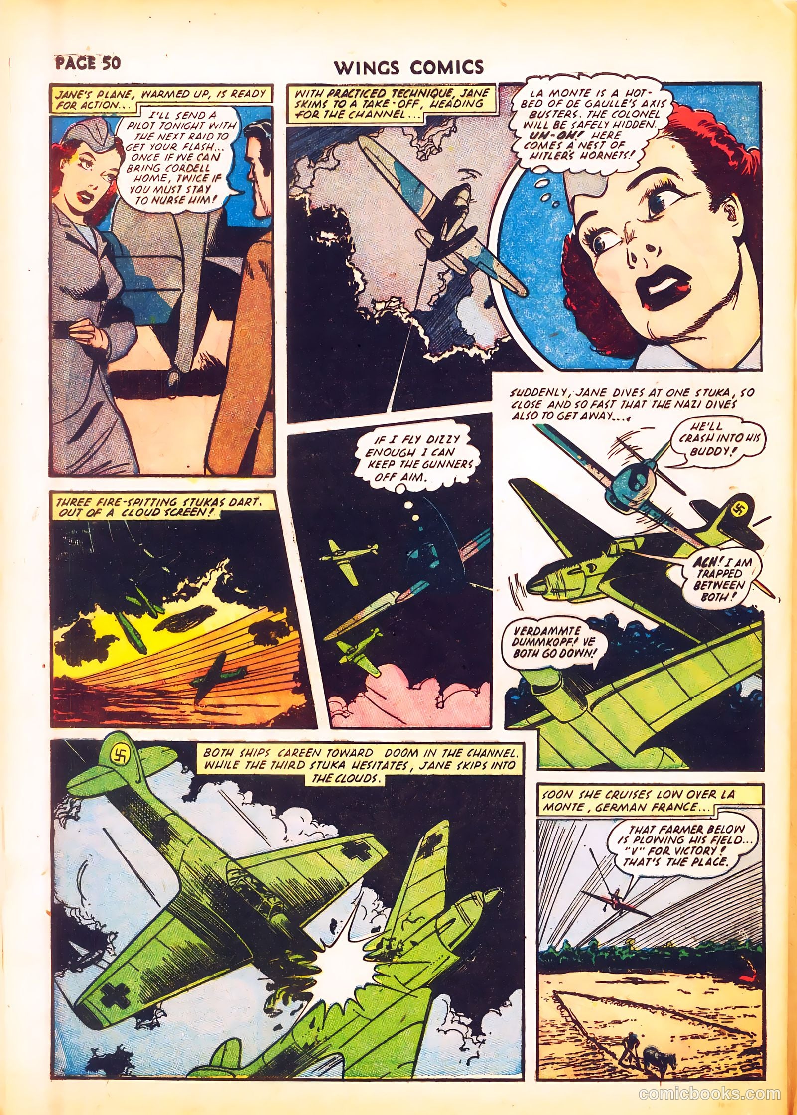 Wings Comics #24 (1942) — page 52 of 68
