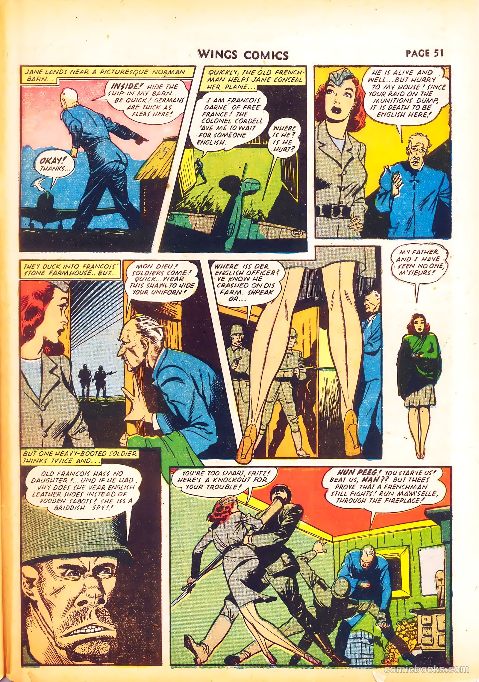 Wings Comics #24 (1942) — page 53 of 68