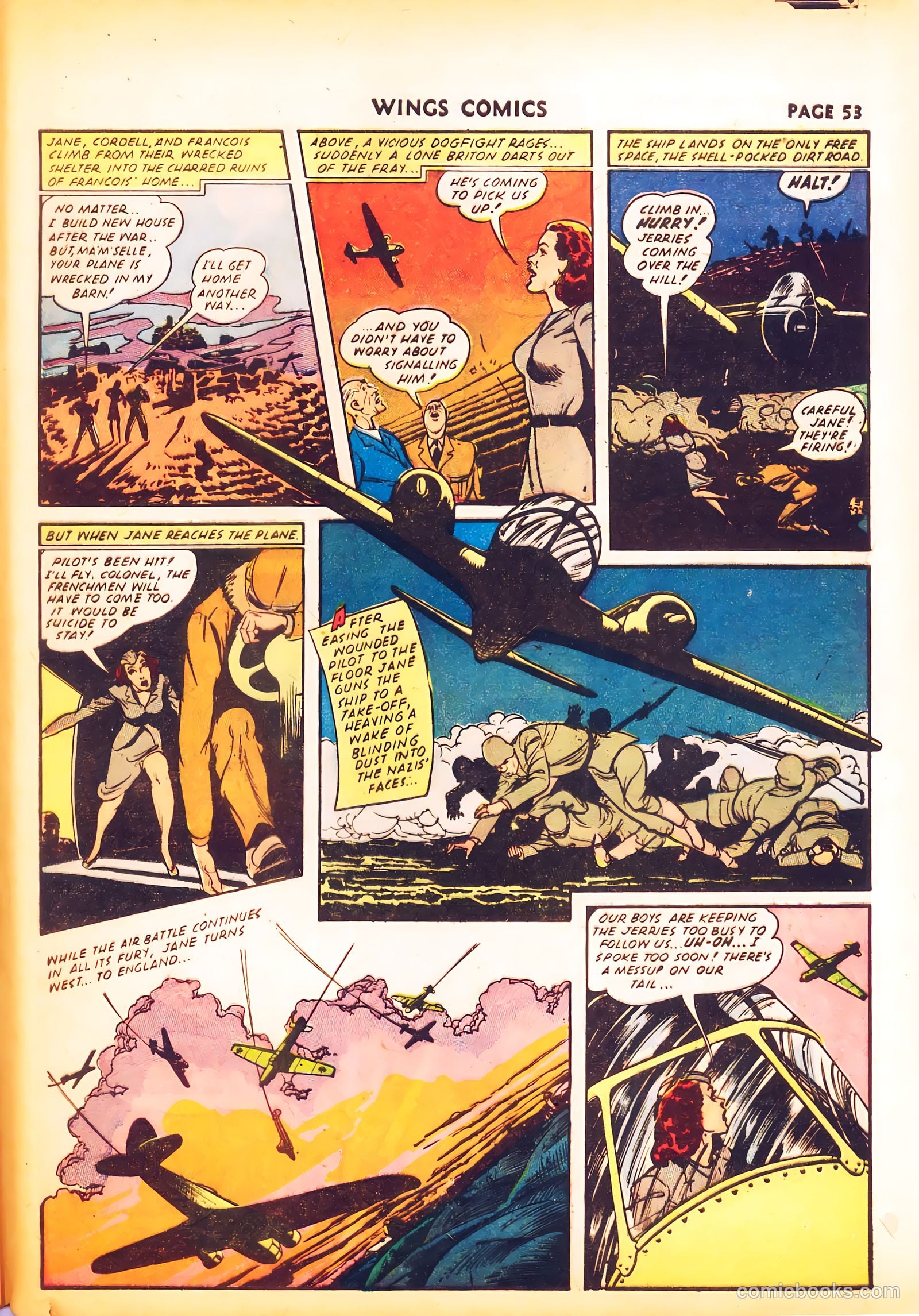 Wings Comics #24 (1942) — page 55 of 68