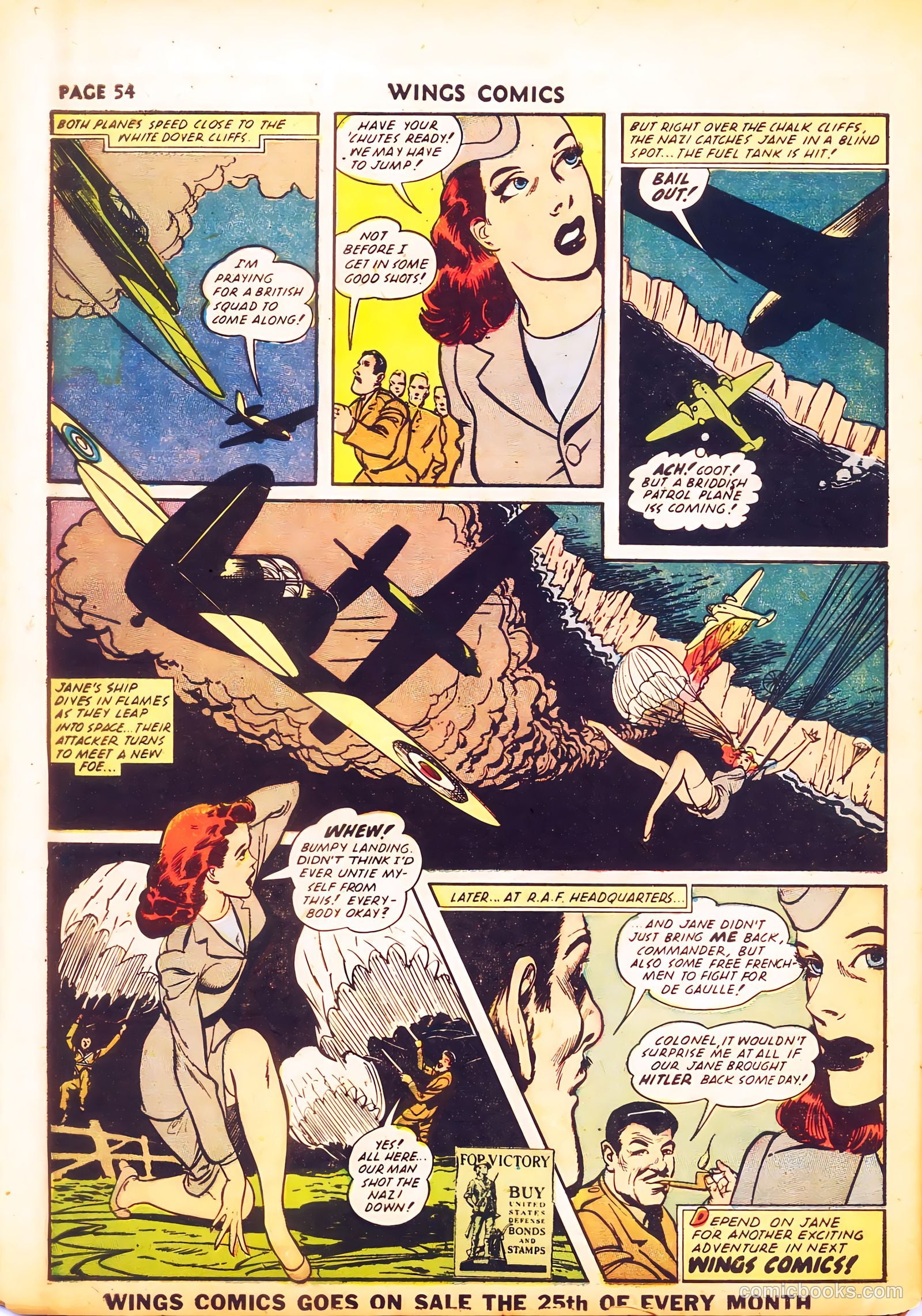 Wings Comics #24 (1942) — page 56 of 68