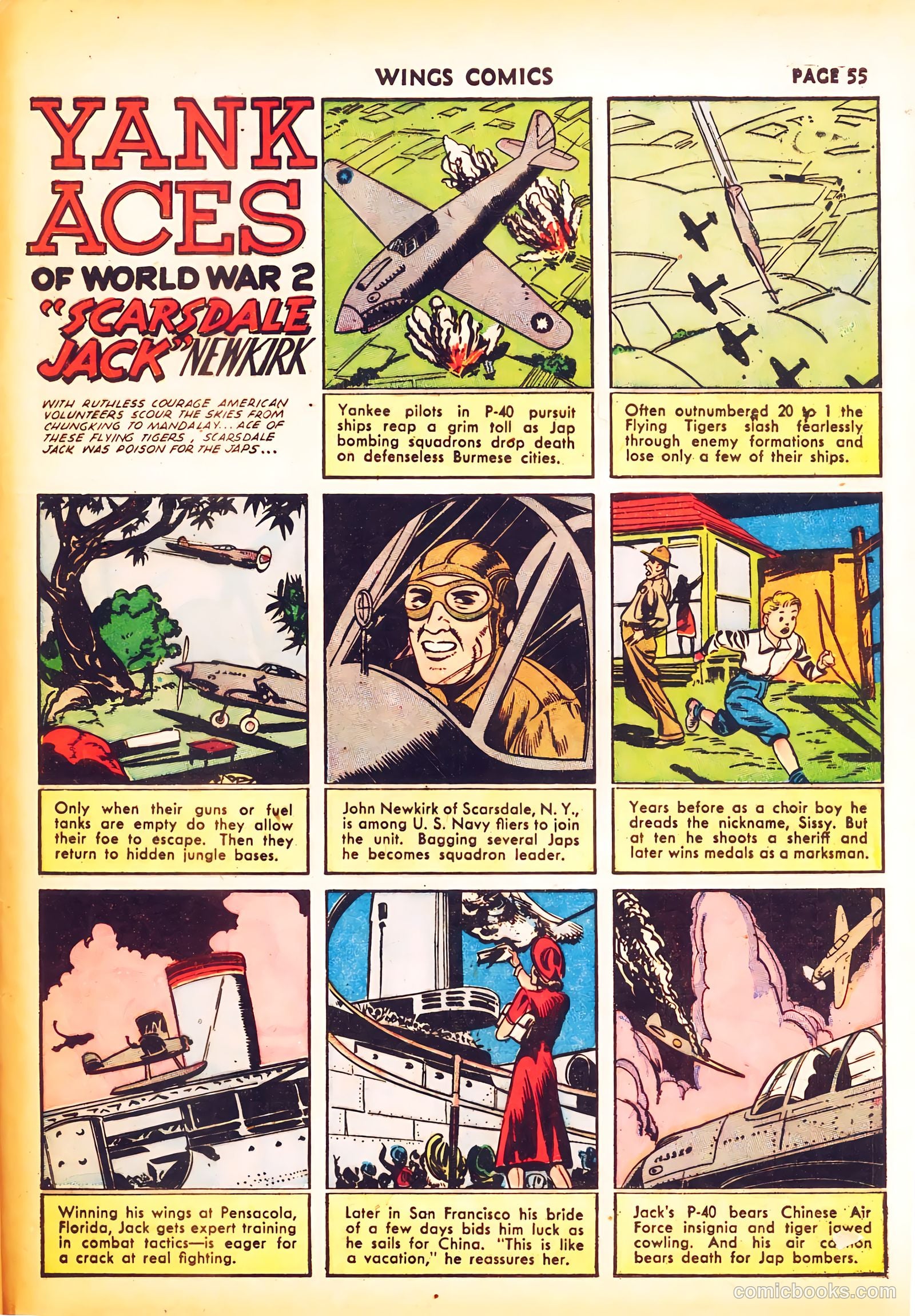 Wings Comics #24 (1942) — page 57 of 68