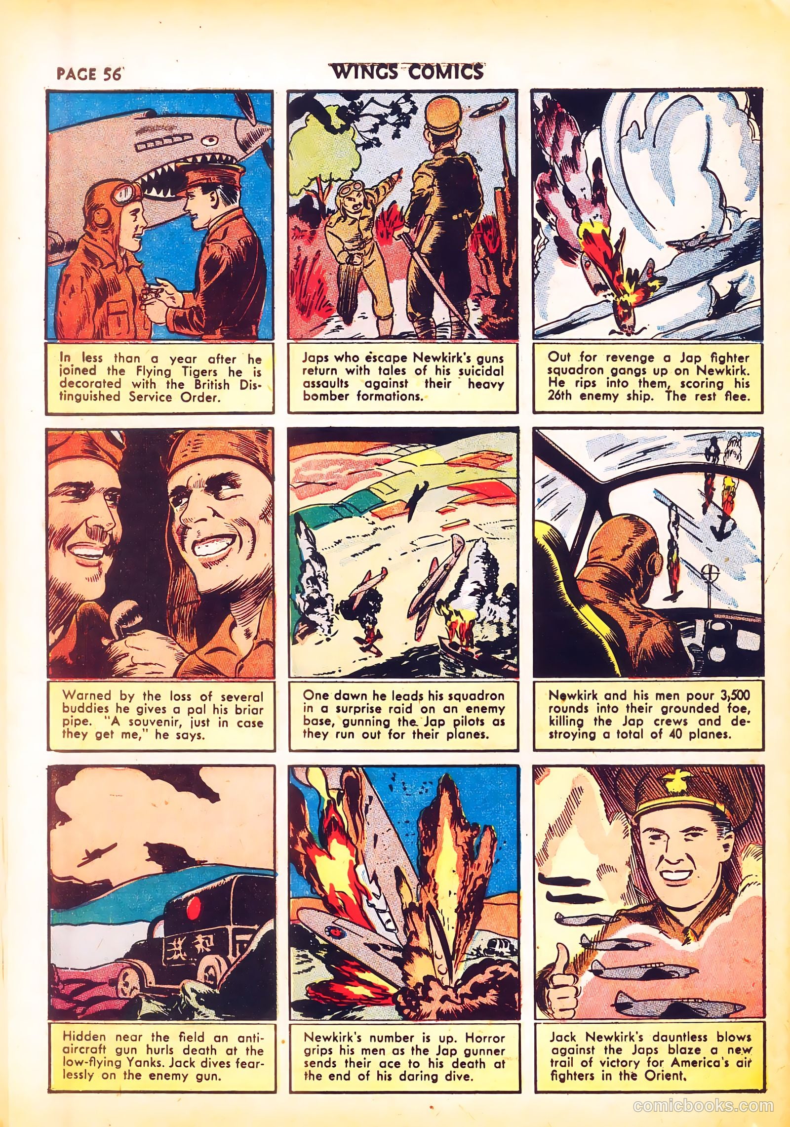 Wings Comics #24 (1942) — page 58 of 68