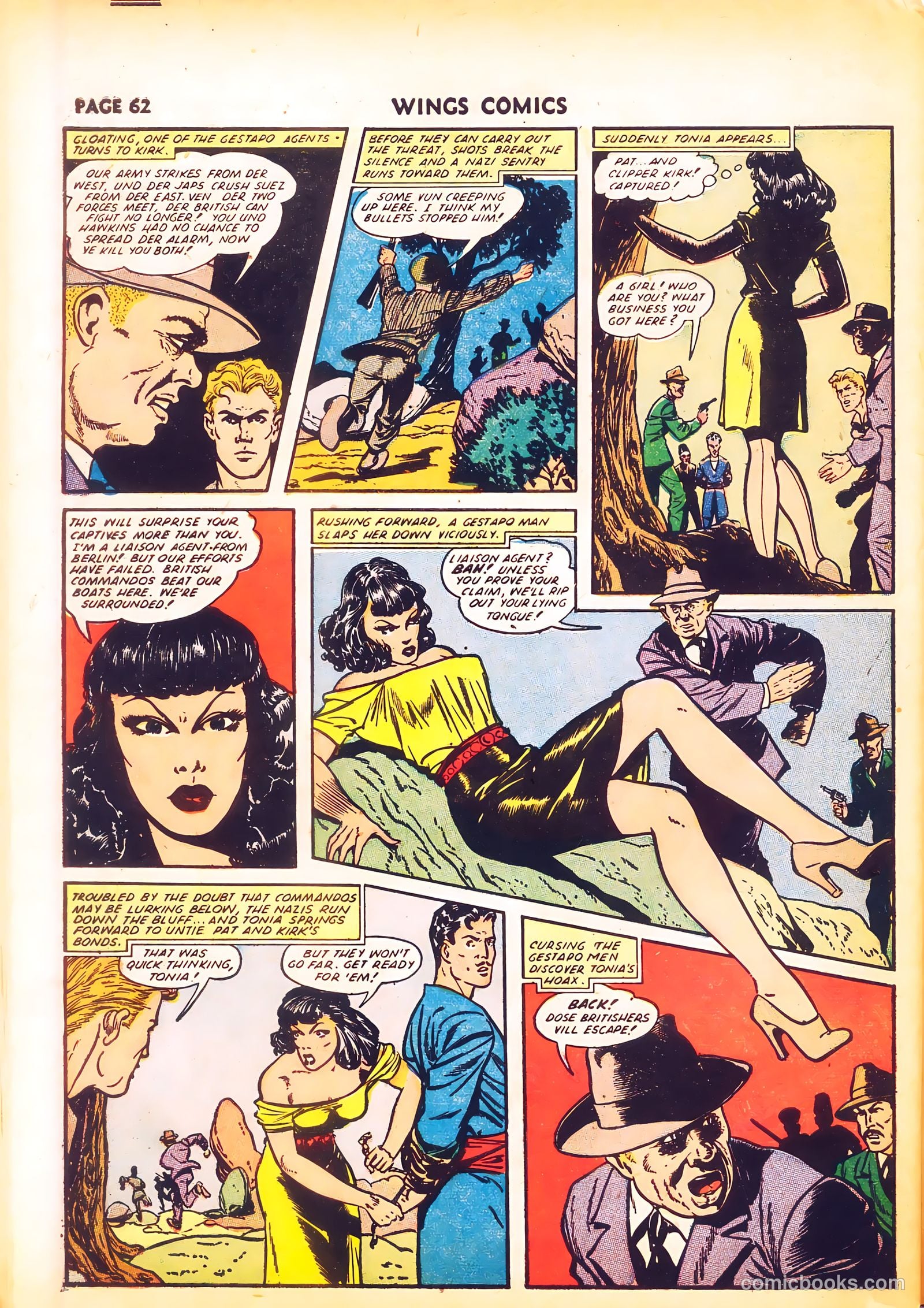 Wings Comics #24 (1942) — page 64 of 68