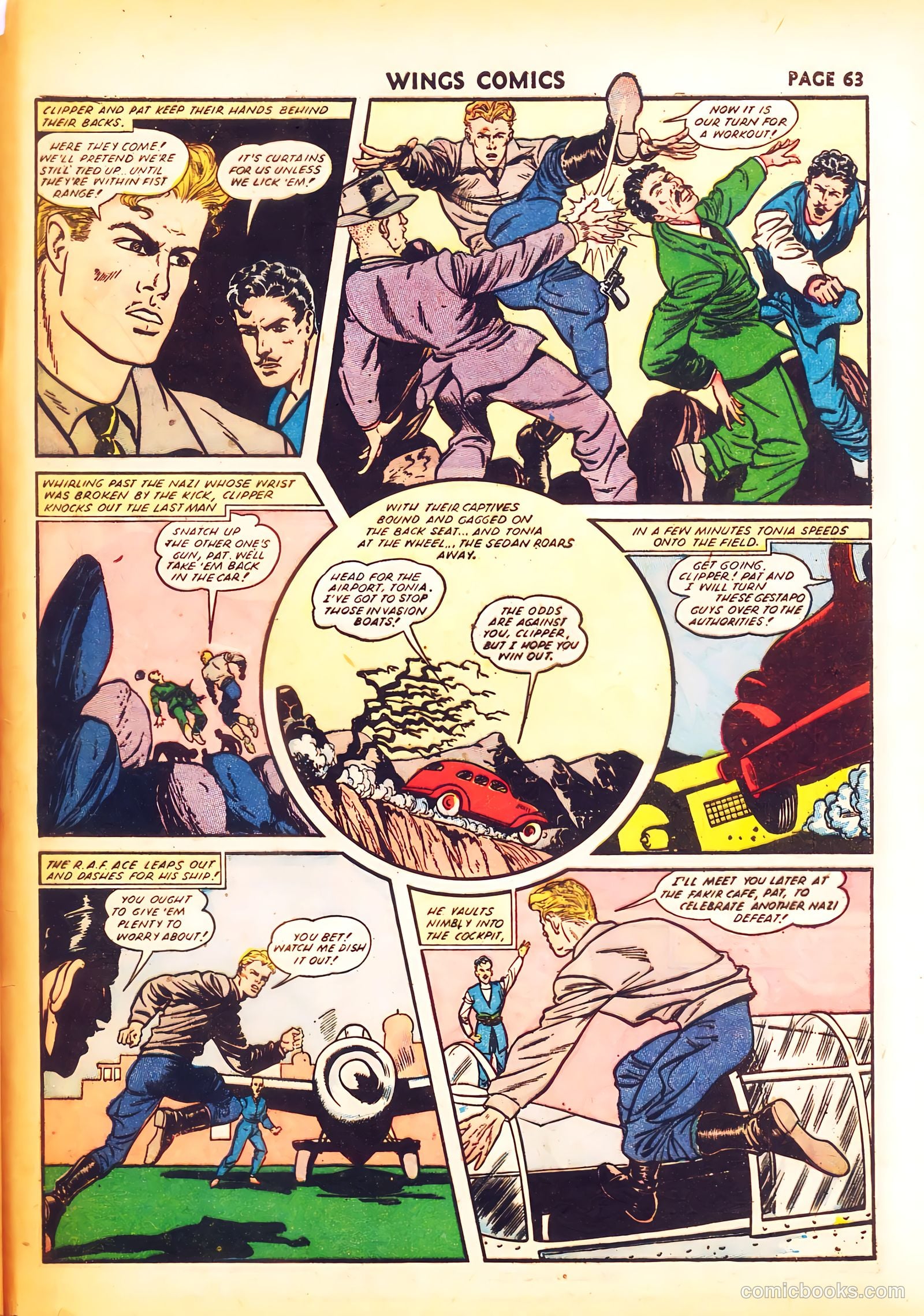 Wings Comics #24 (1942) — page 65 of 68