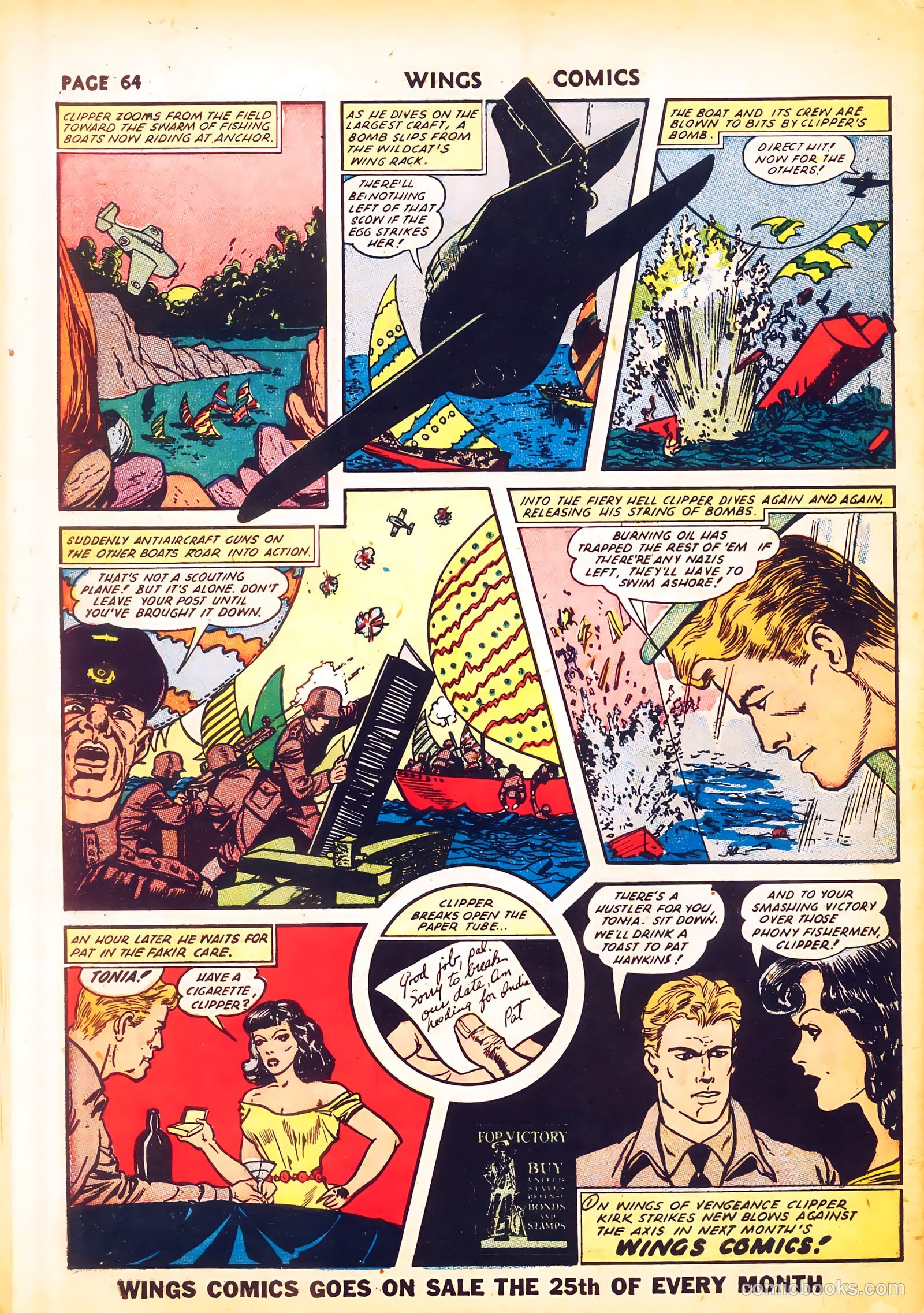 Wings Comics #24 (1942) — page 66 of 68