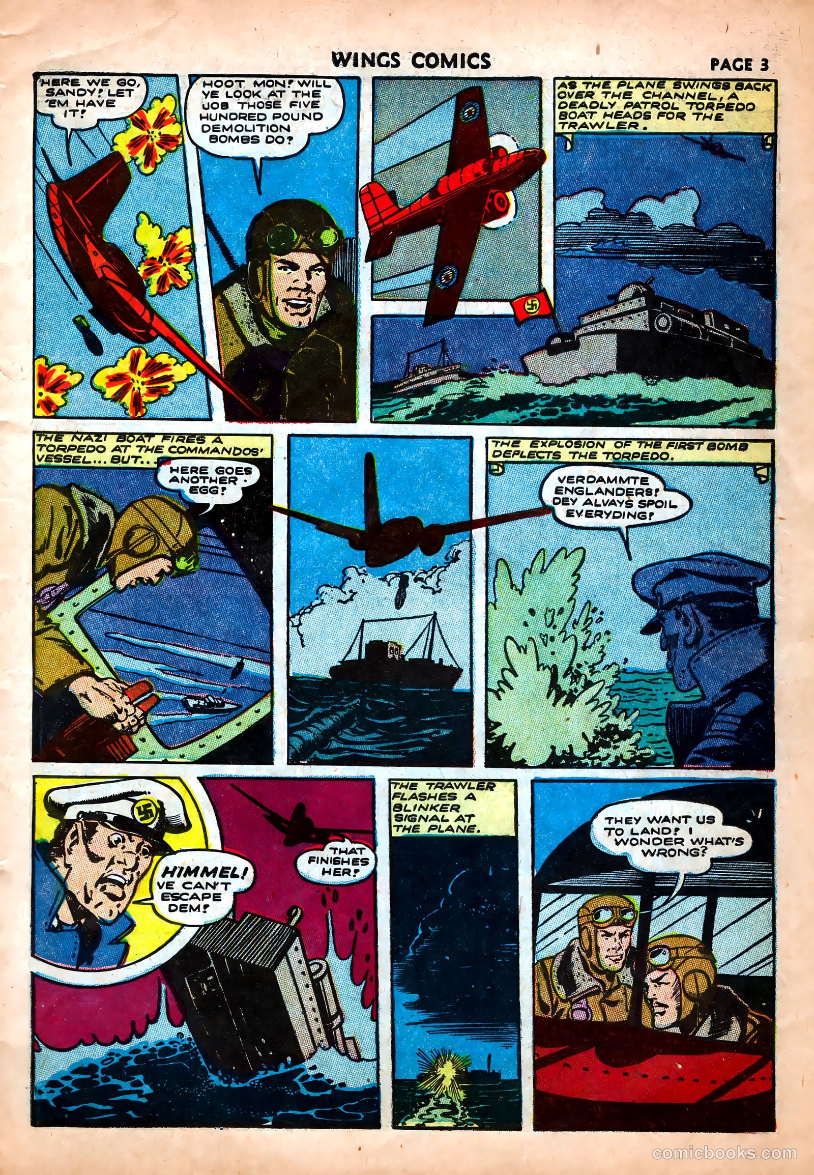 Wings Comics #25 (1942) — page 5 of 69