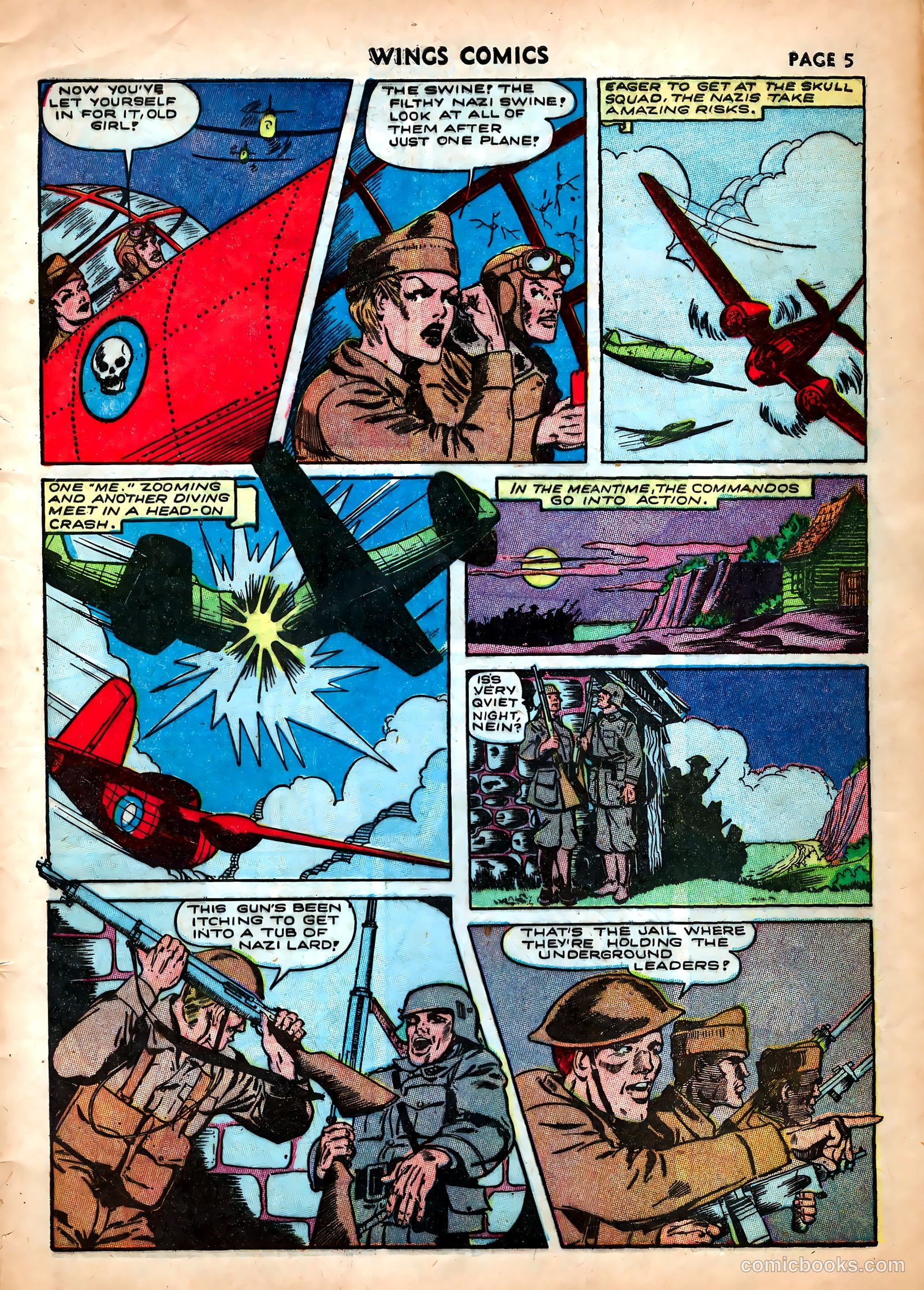 Wings Comics #25 (1942) — page 7 of 69