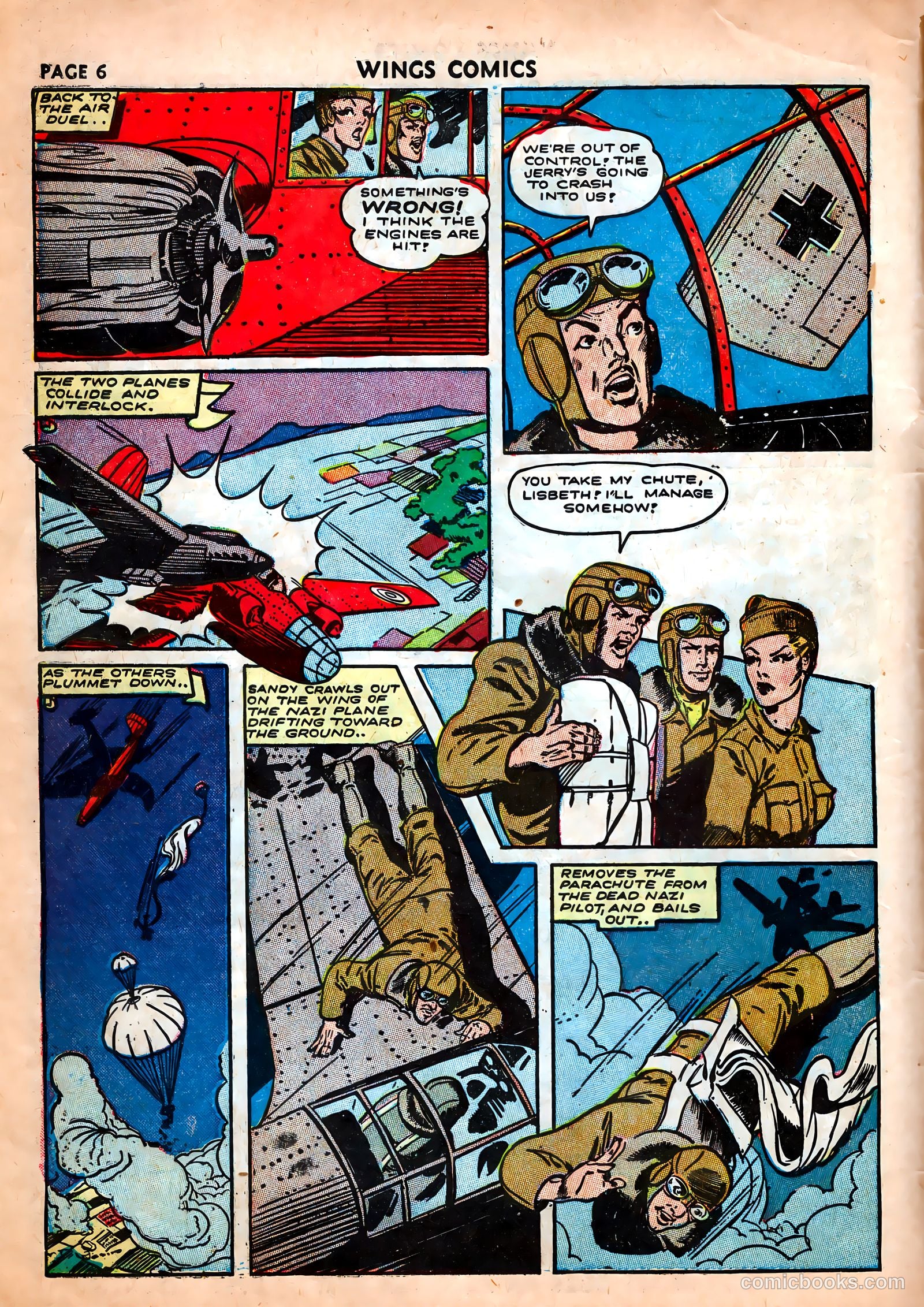 Wings Comics #25 (1942) — page 8 of 69