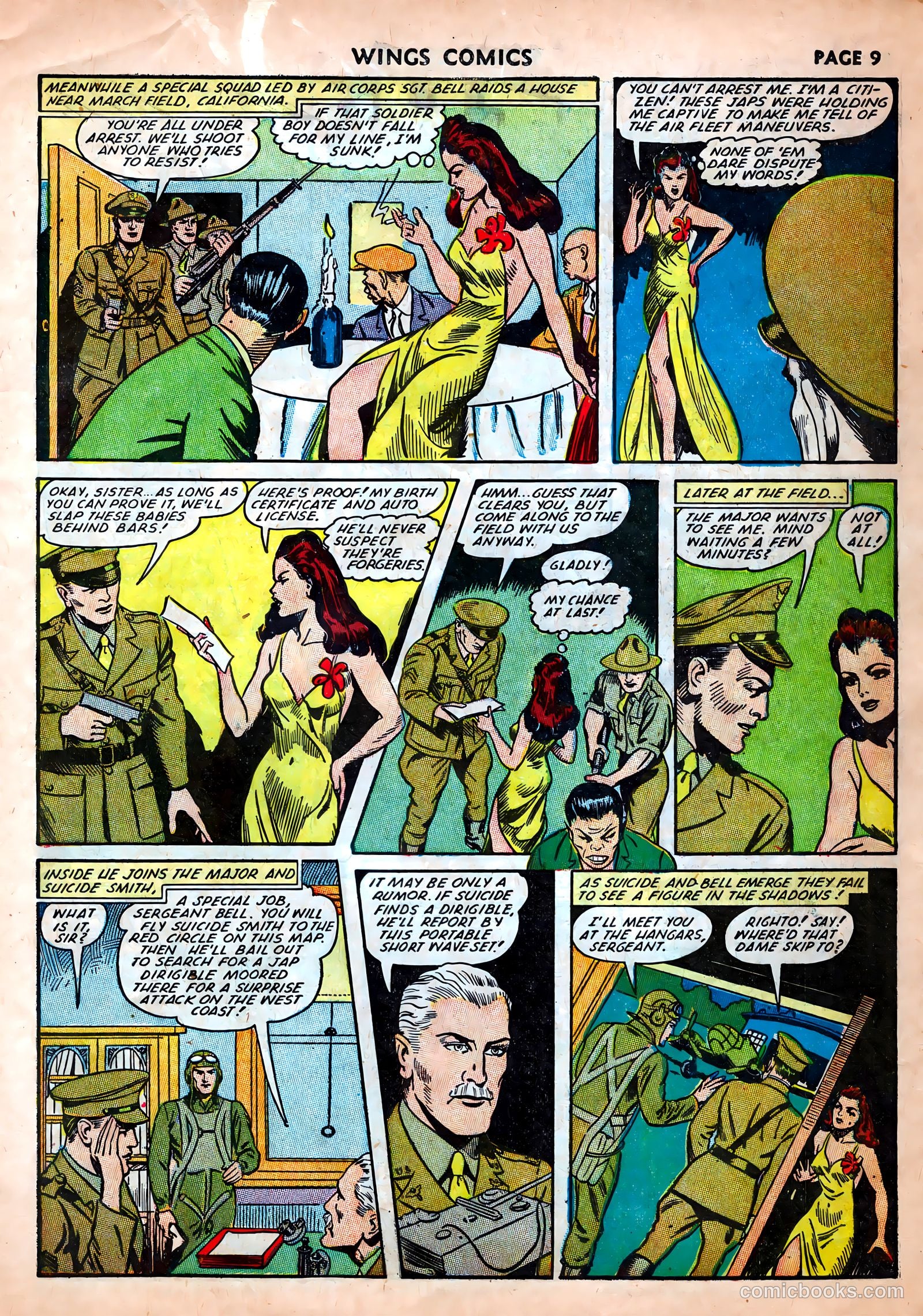 Wings Comics #25 (1942) — page 11 of 69