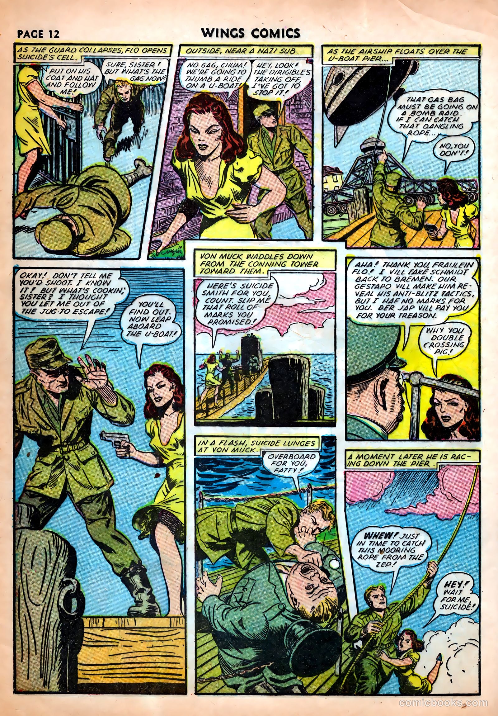 Wings Comics #25 (1942) — page 14 of 69