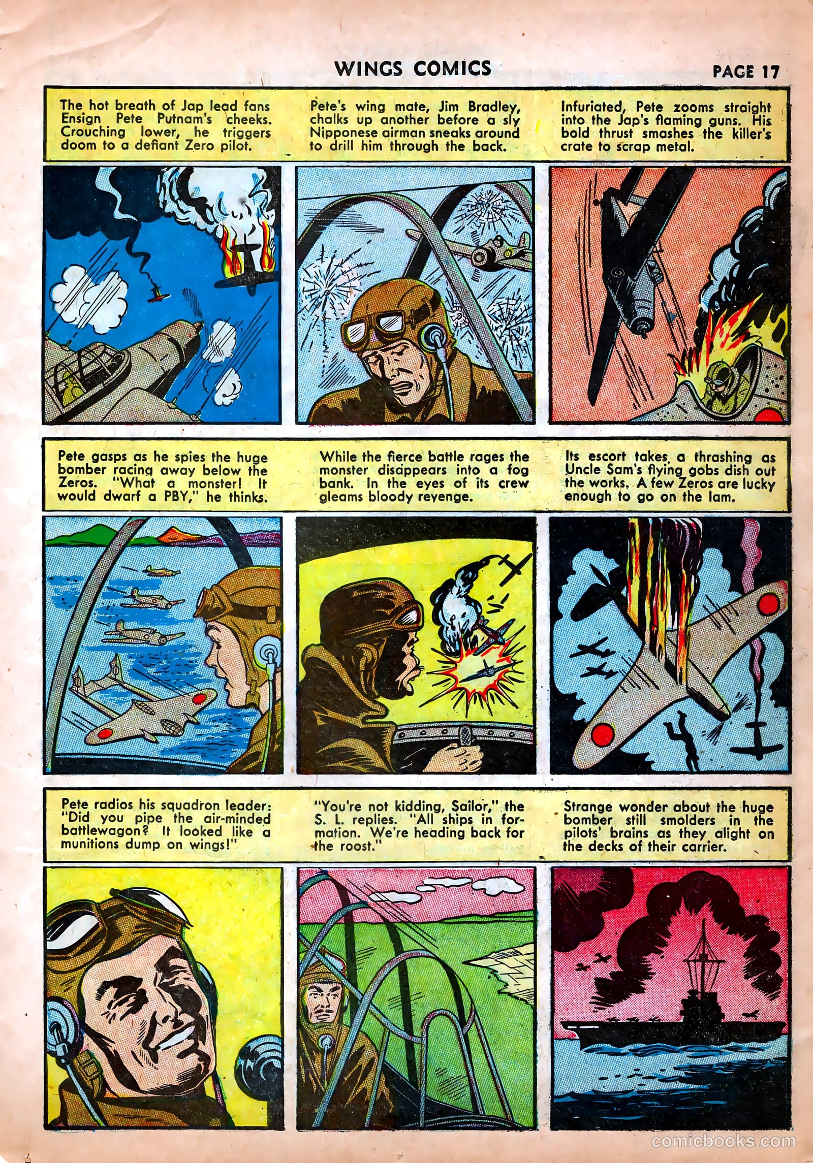 Wings Comics #25 (1942) — page 19 of 69