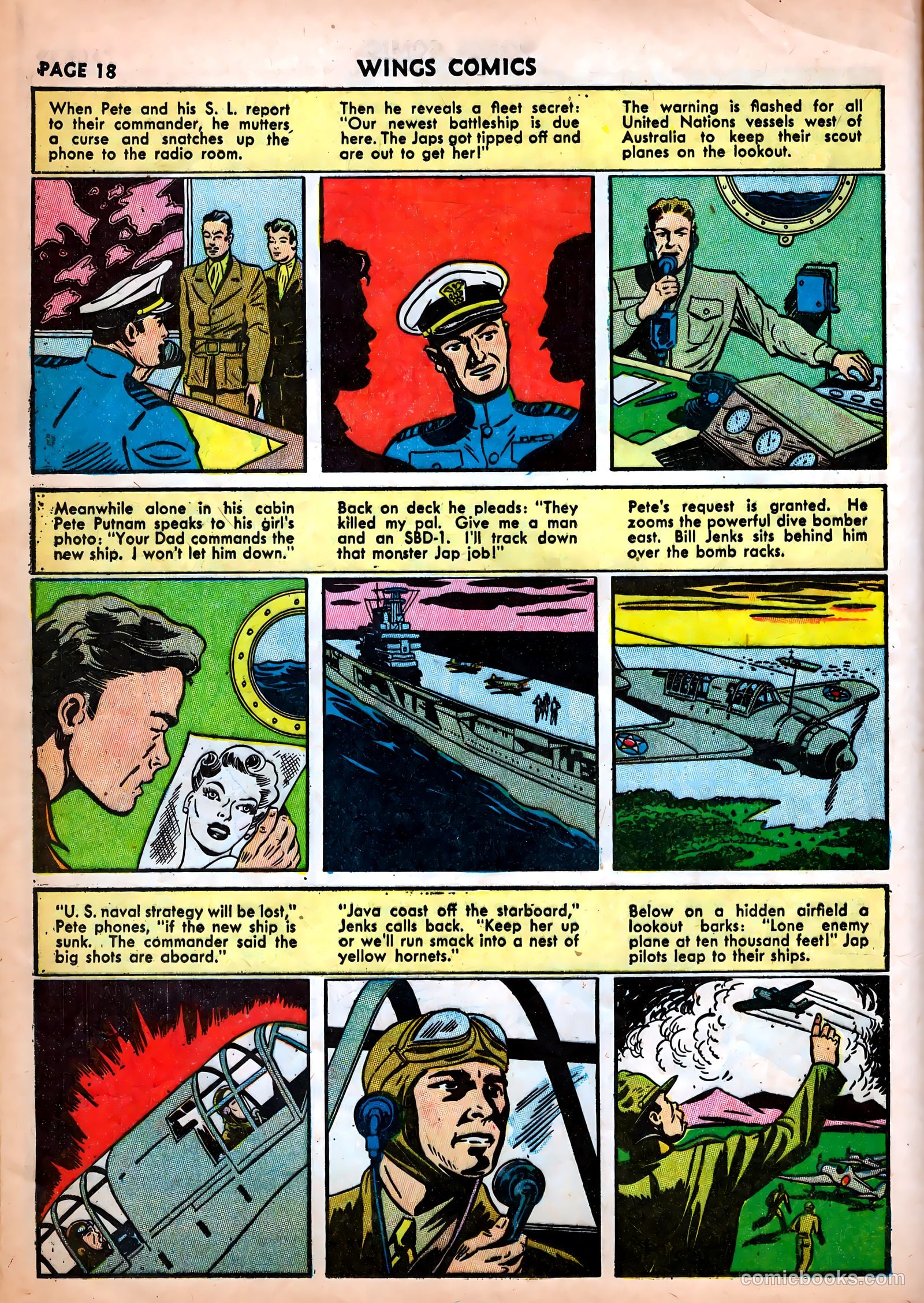 Wings Comics #25 (1942) — page 20 of 69
