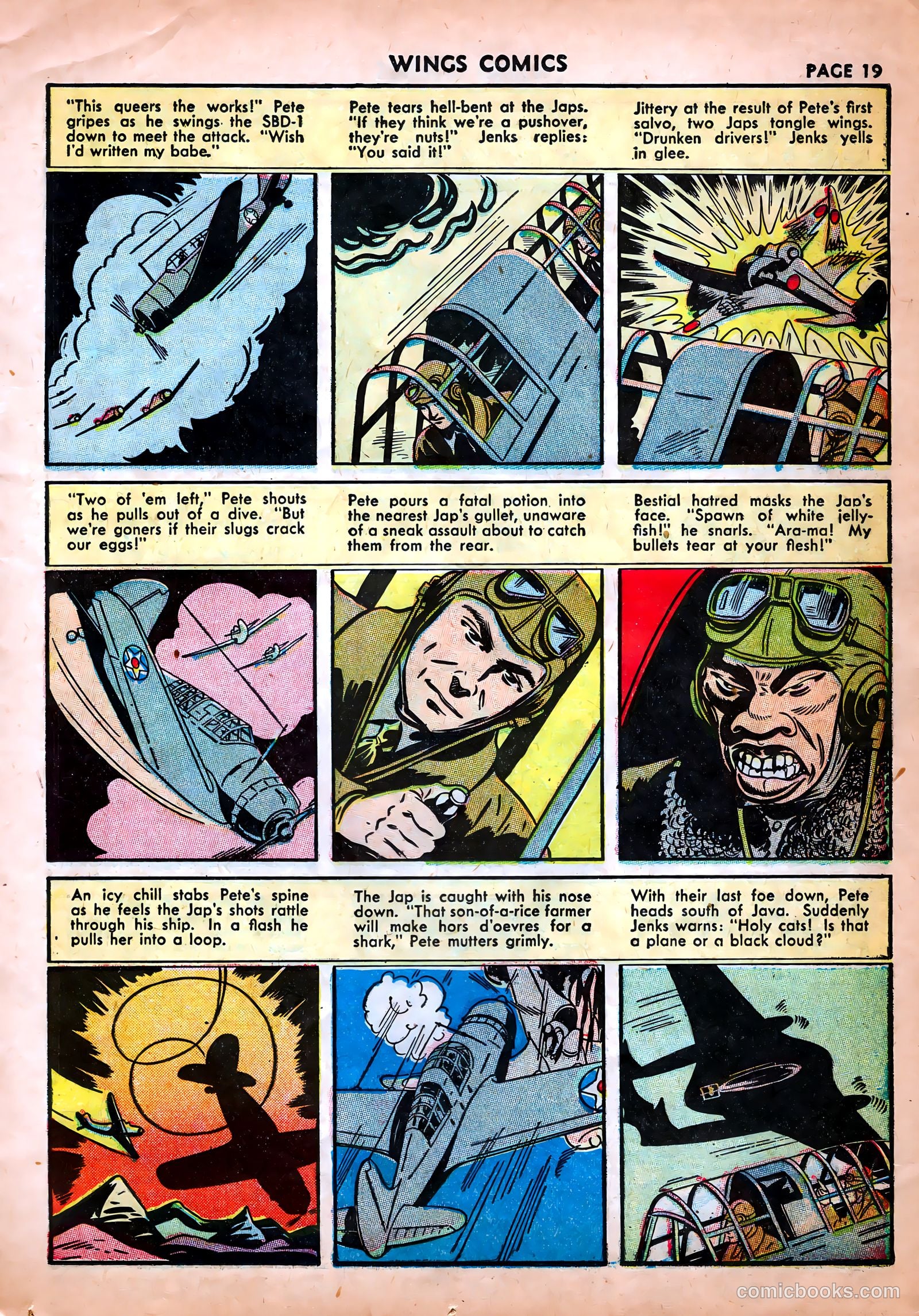 Wings Comics #25 (1942) — page 21 of 69