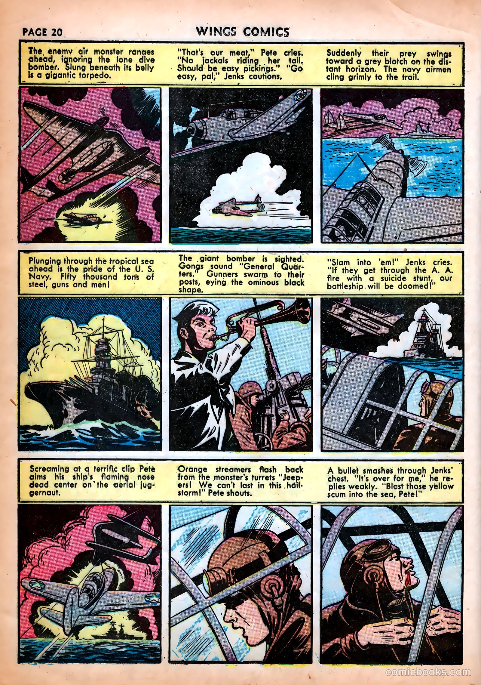 Wings Comics #25 (1942) — page 22 of 69