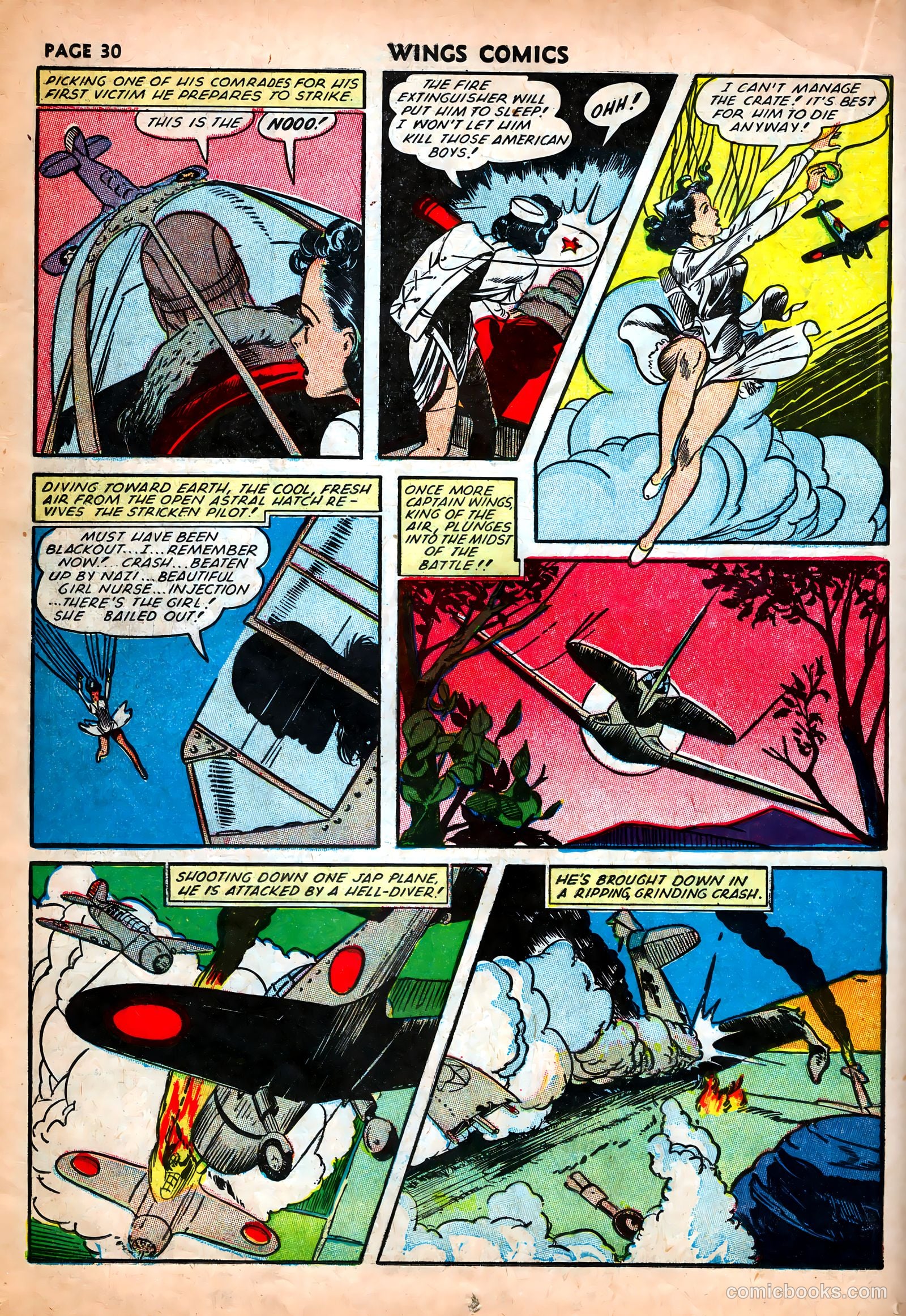 Wings Comics #25 (1942) — page 32 of 69