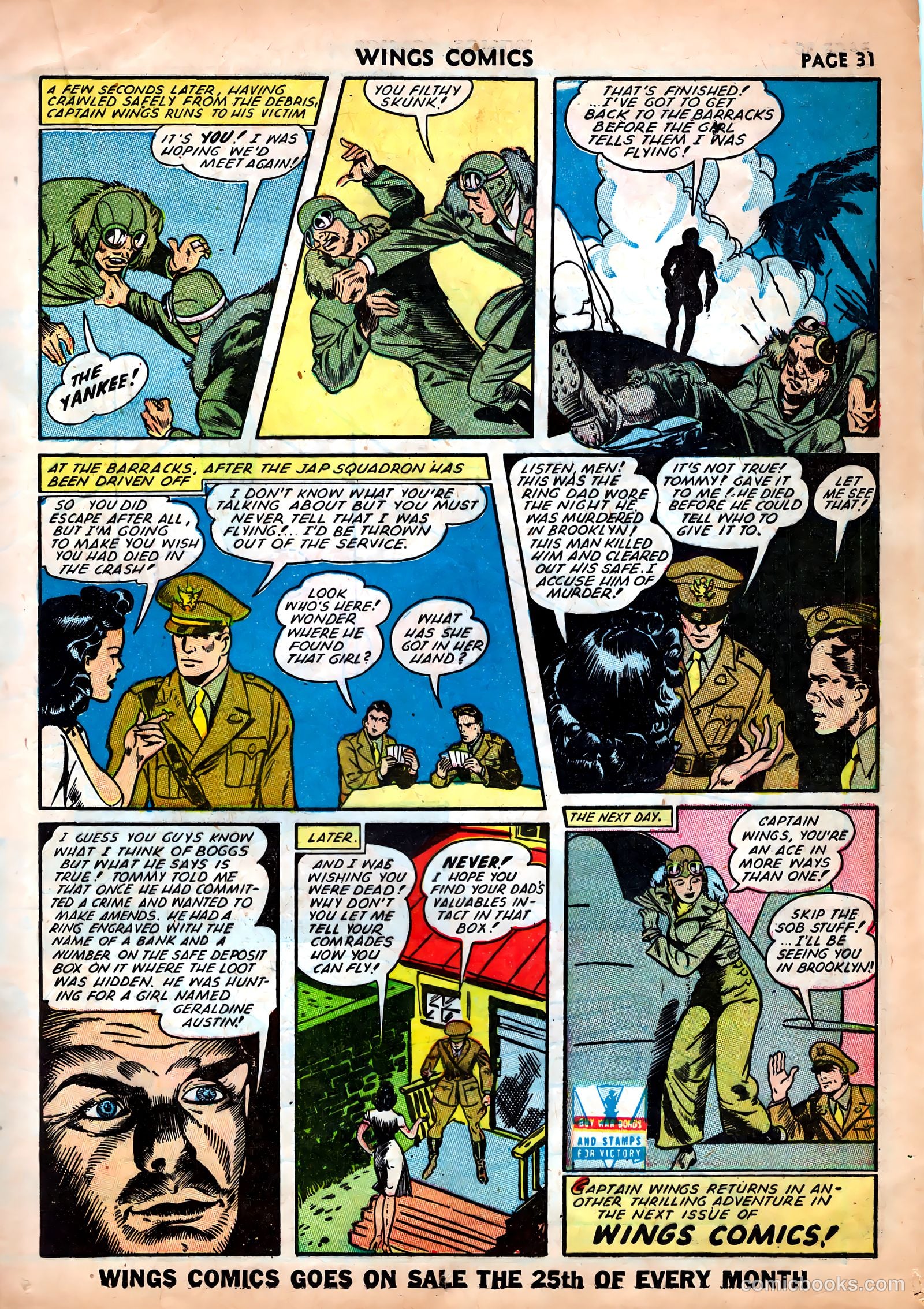 Wings Comics #25 (1942) — page 33 of 69